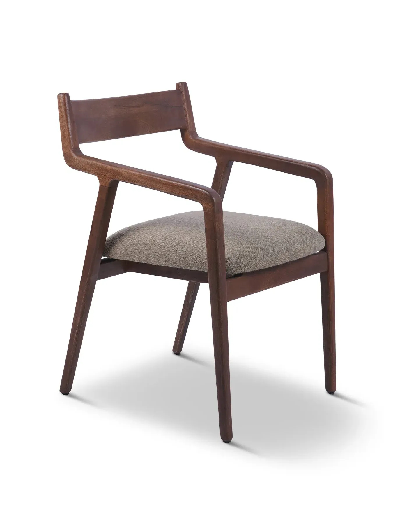 Upholstered Dining Chair - Brown, Wood image