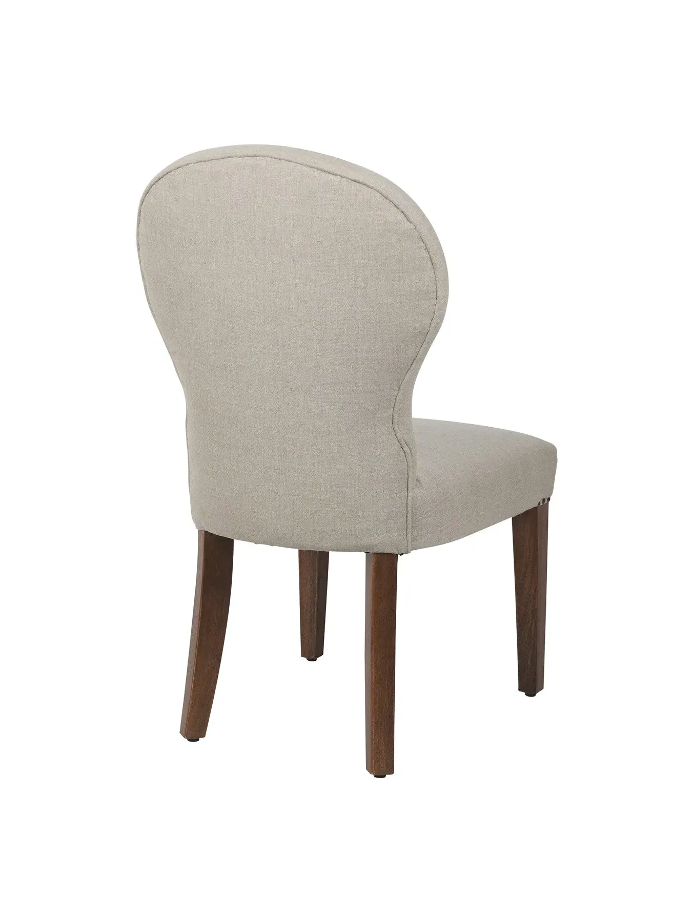 Upholstered Dining Chair - Grey, Wood