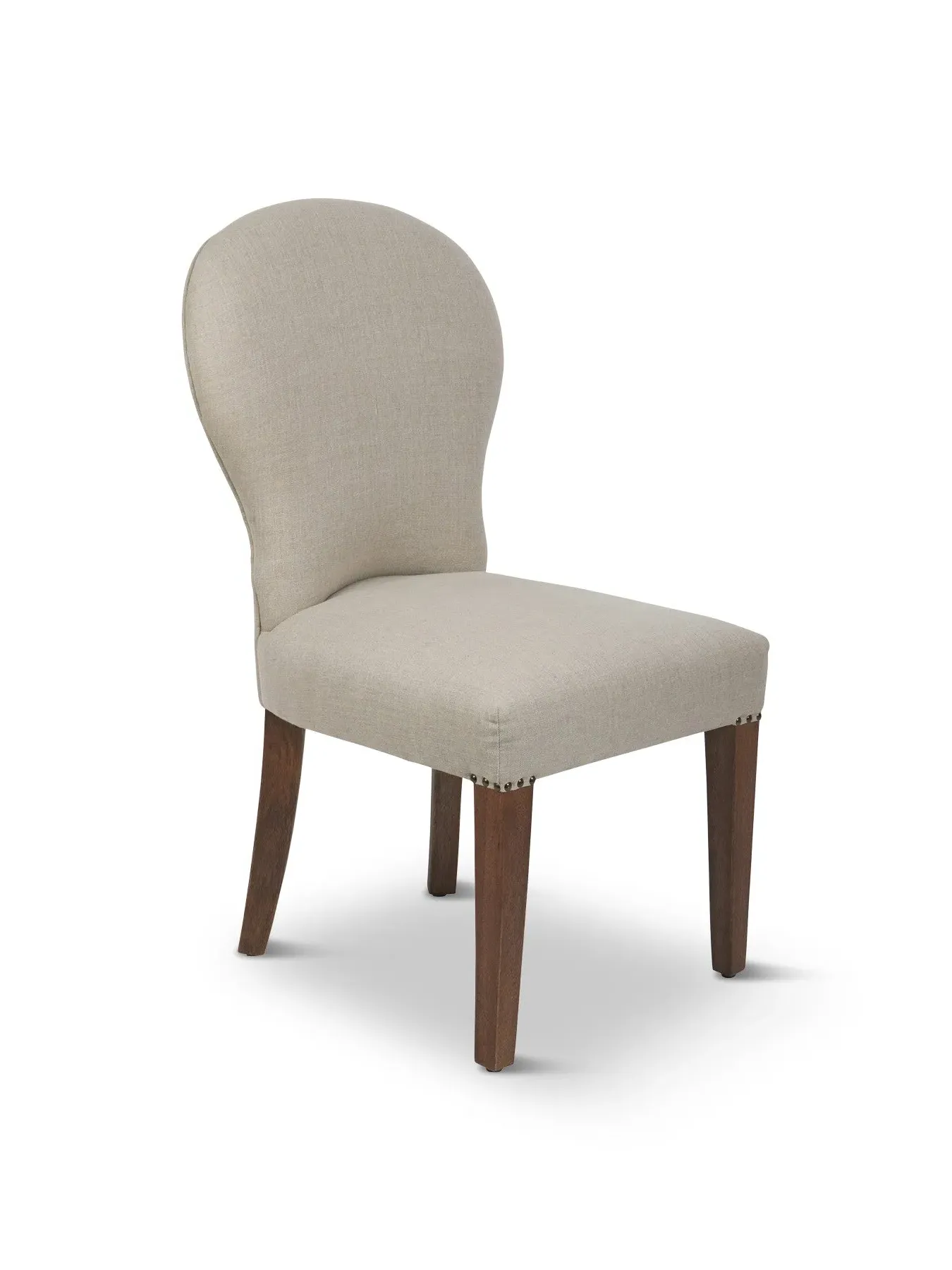 Upholstered Dining Chair - Grey, Wood image