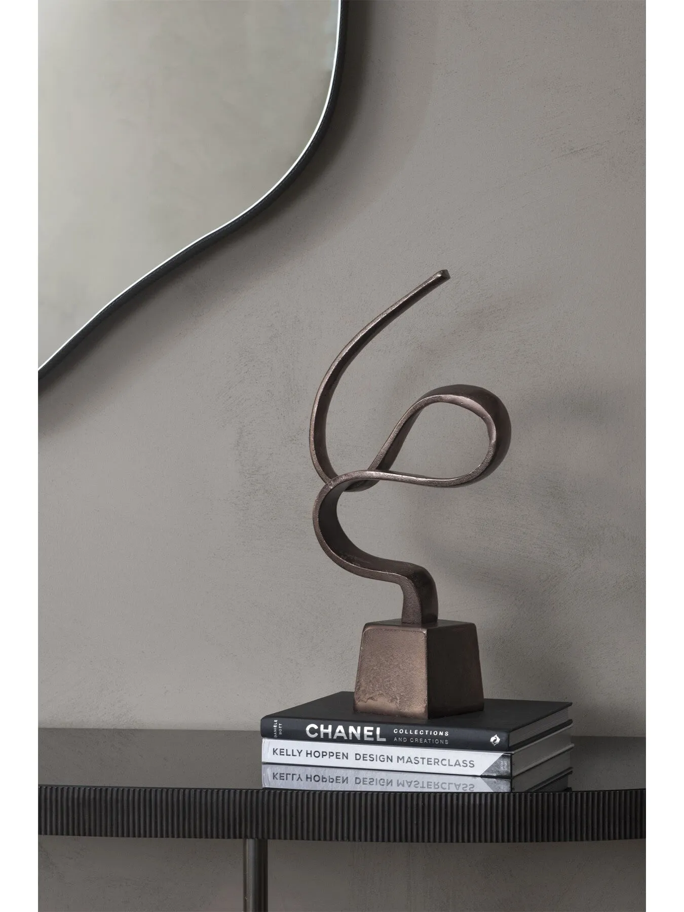 Wellness Sculpture on Base - Bronze, Aluminium