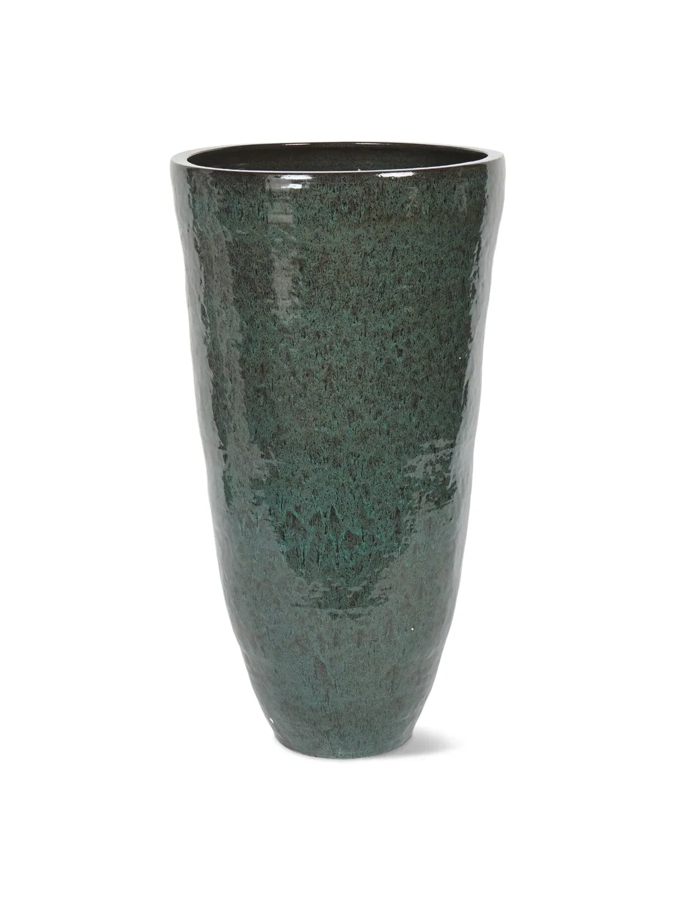 XL Tall Planter Reactive Glaze - Green, Ceramic image