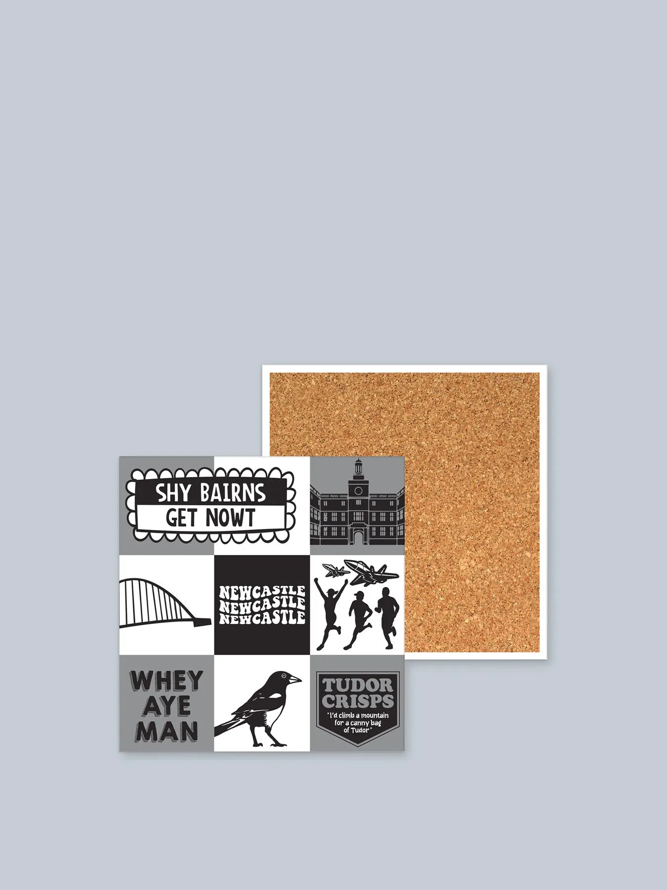 4-Piece Coaster Set - Newcastle Design, Ceramic