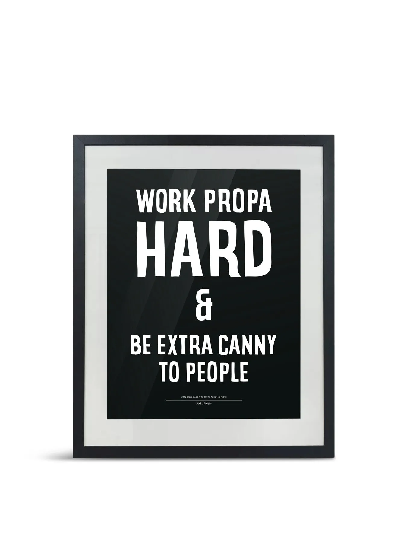 A3 Framed Print - Black, Wood image