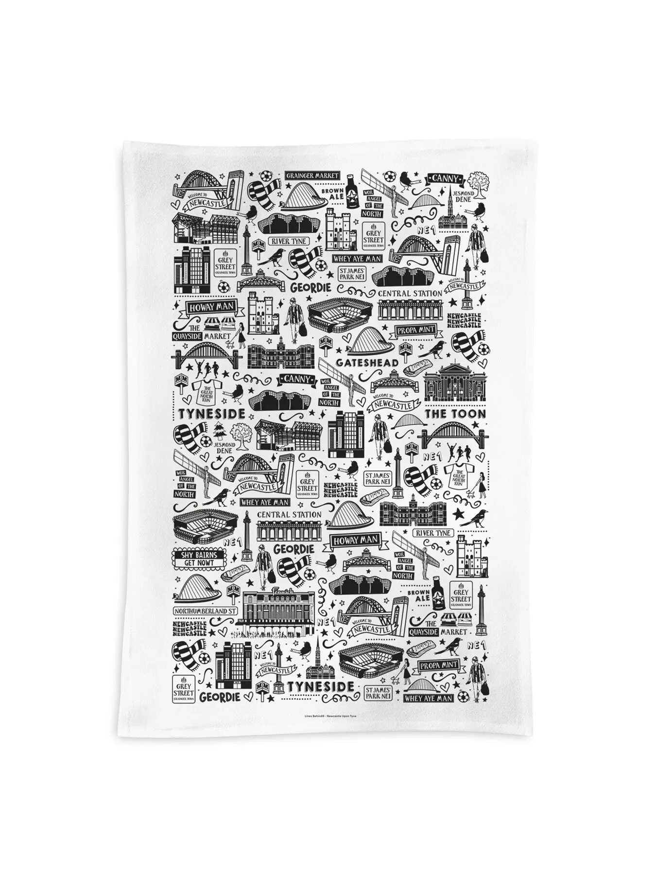 Newcastle Tea Towel - Cotton image