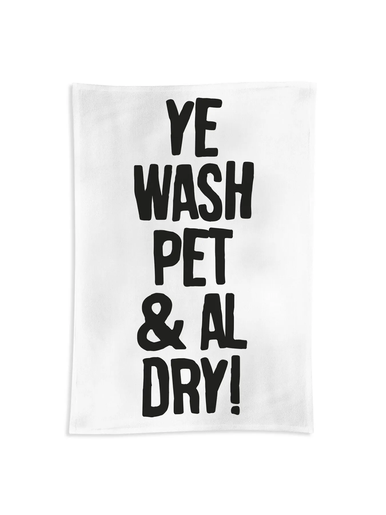 Tea Towel with Print - Cotton image