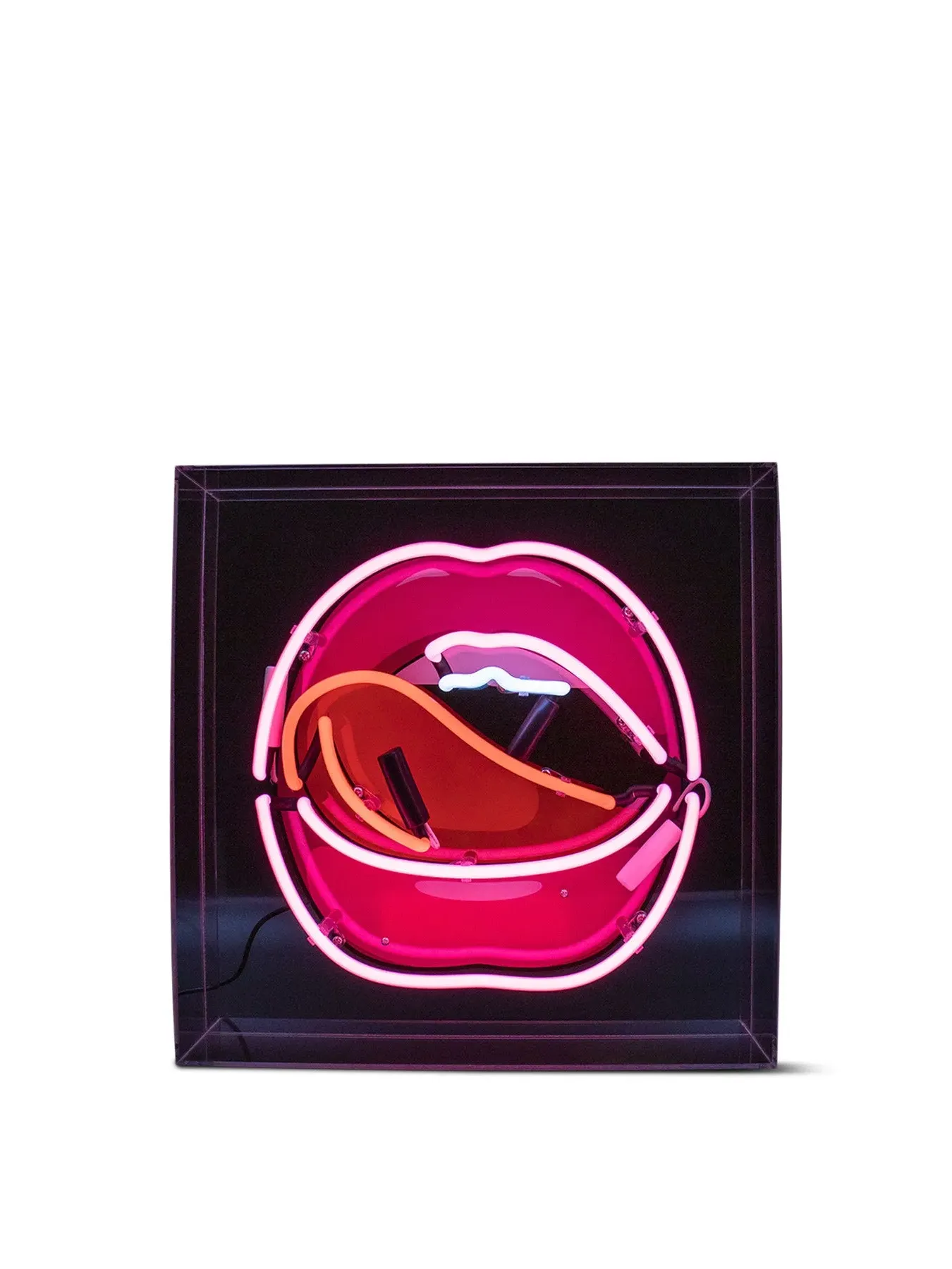 Large Acrylic Box Neon Light - Mouth Graphics image