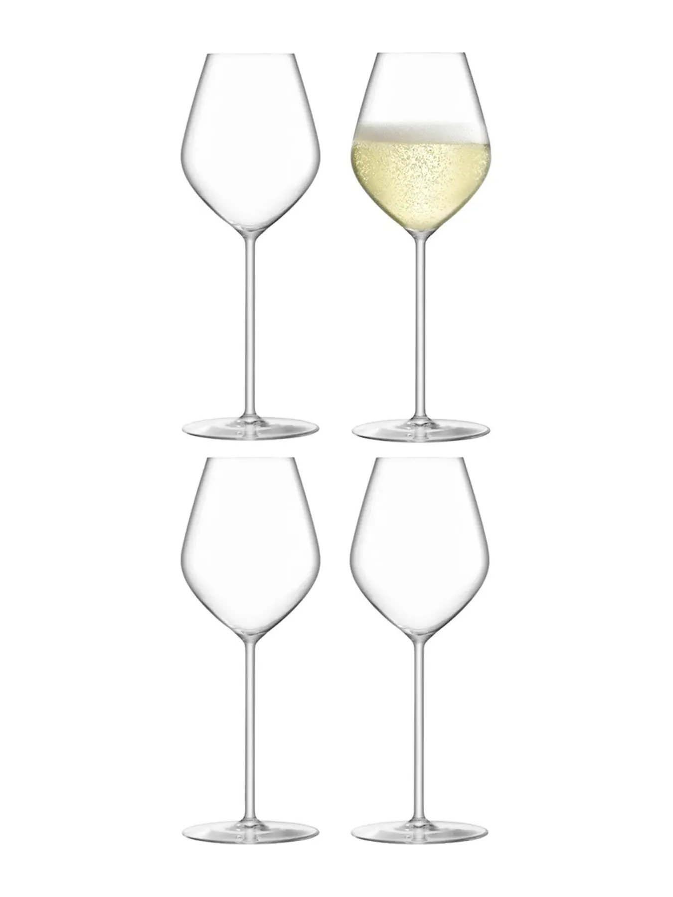 4-Piece Champagne Tulip Glass Set - Clear Glass image