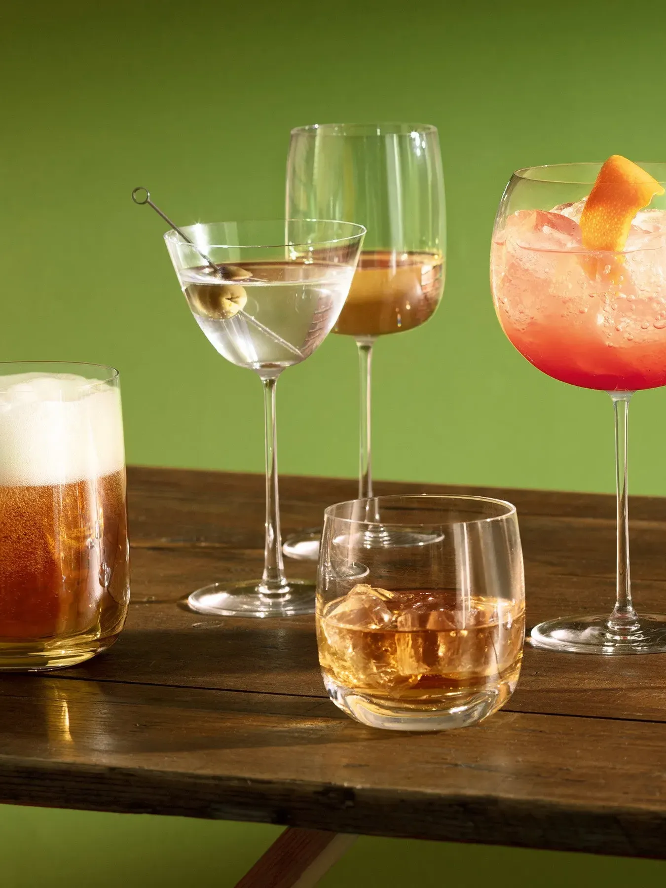 4-Piece Martini Glass Set - Clear Glass