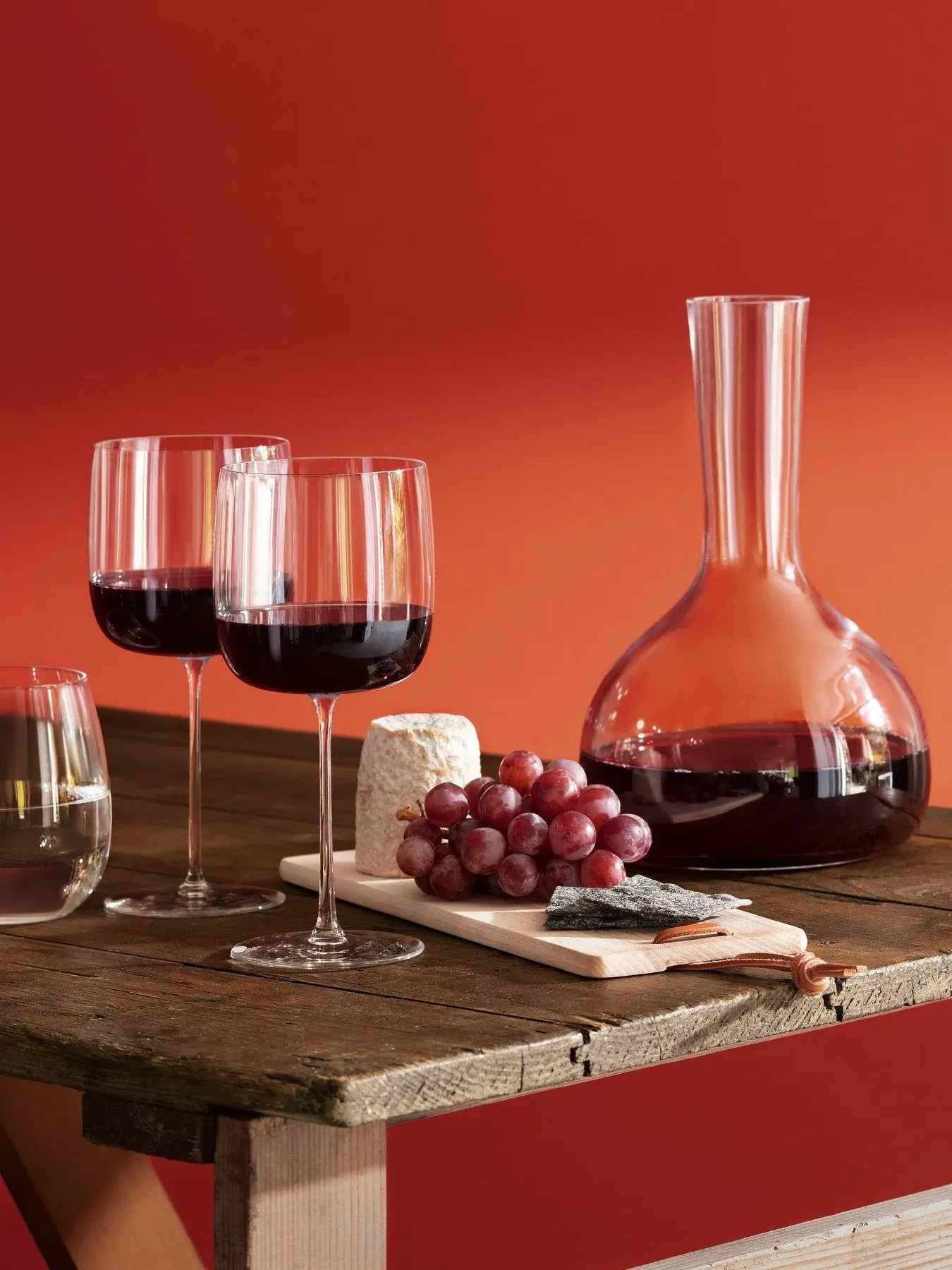 4-Piece Red Wine Glass Set - Clear Glass