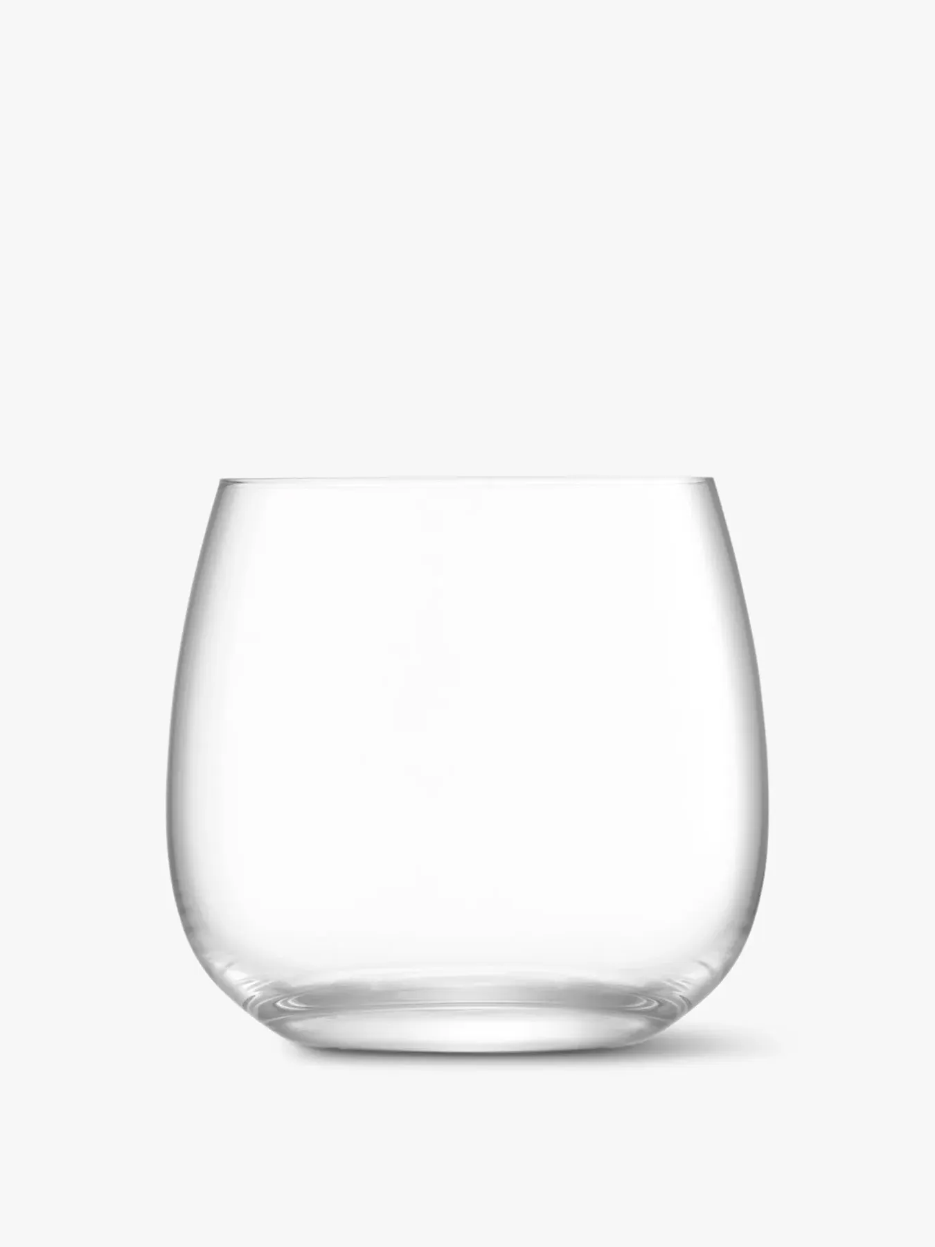 4-Piece Stemless Glass Set - Clear Glass
