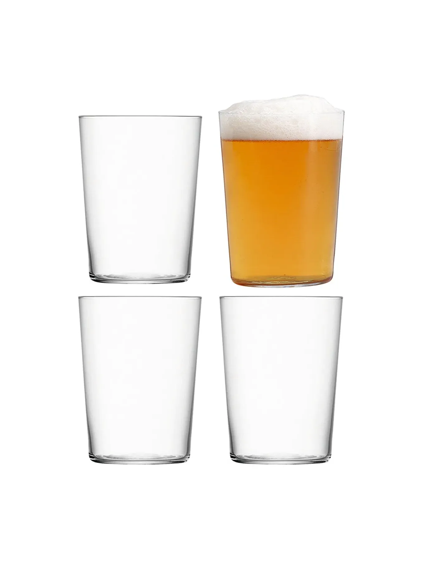 4-Piece Tumbler Set - Clear, Glass image