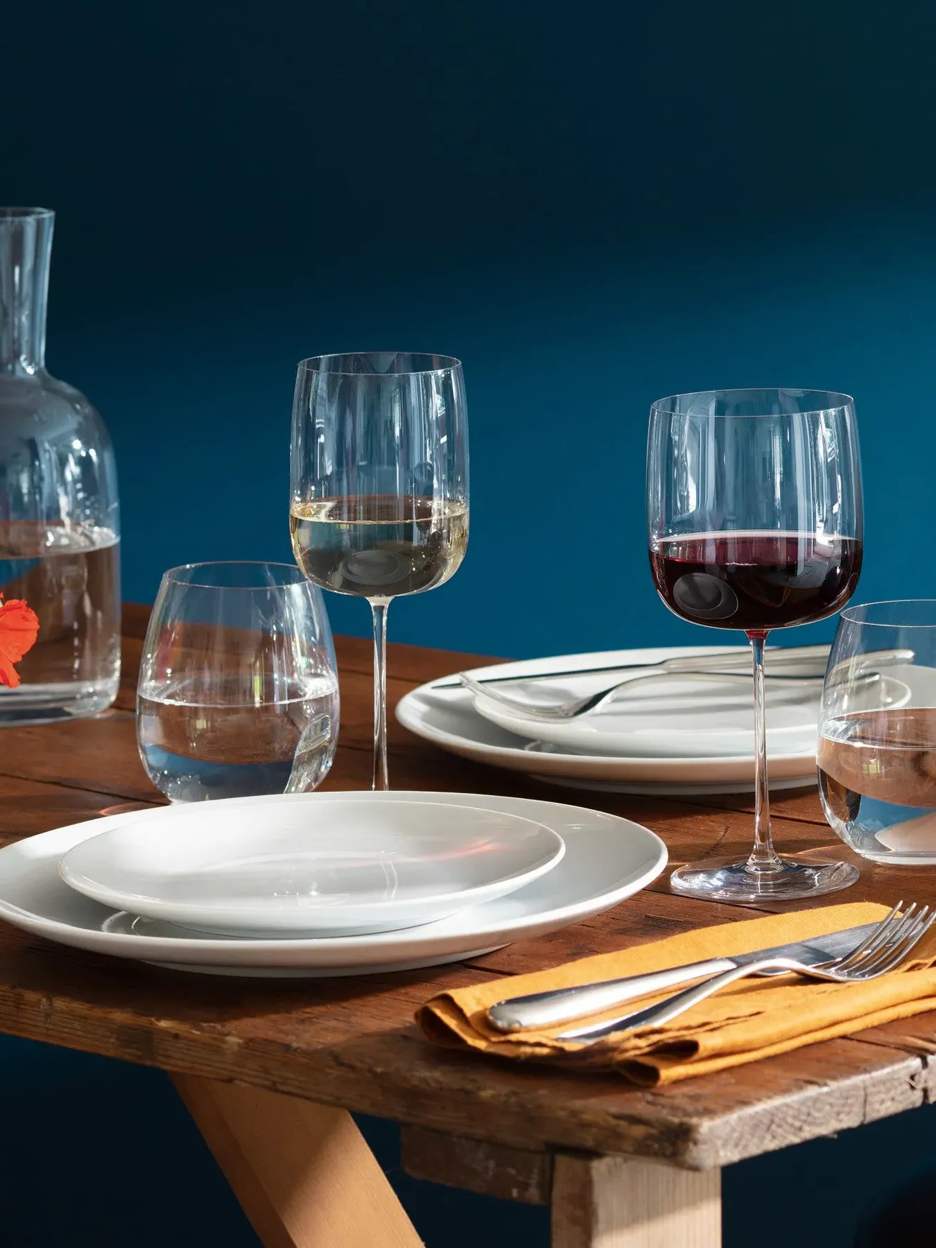 4-Piece Wine Glass Set - Clear Glass