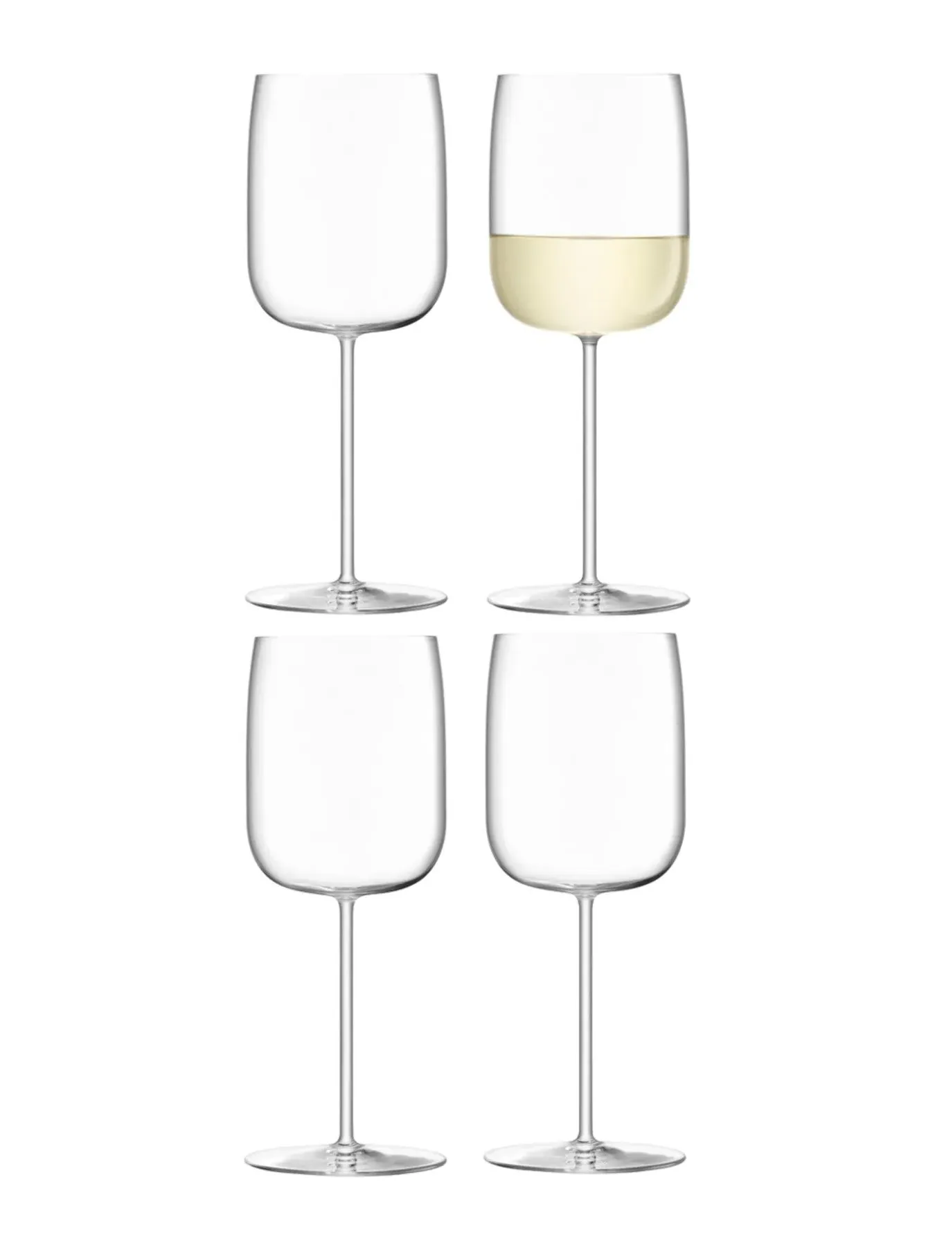 4-Piece Wine Glass Set - Clear Glass image