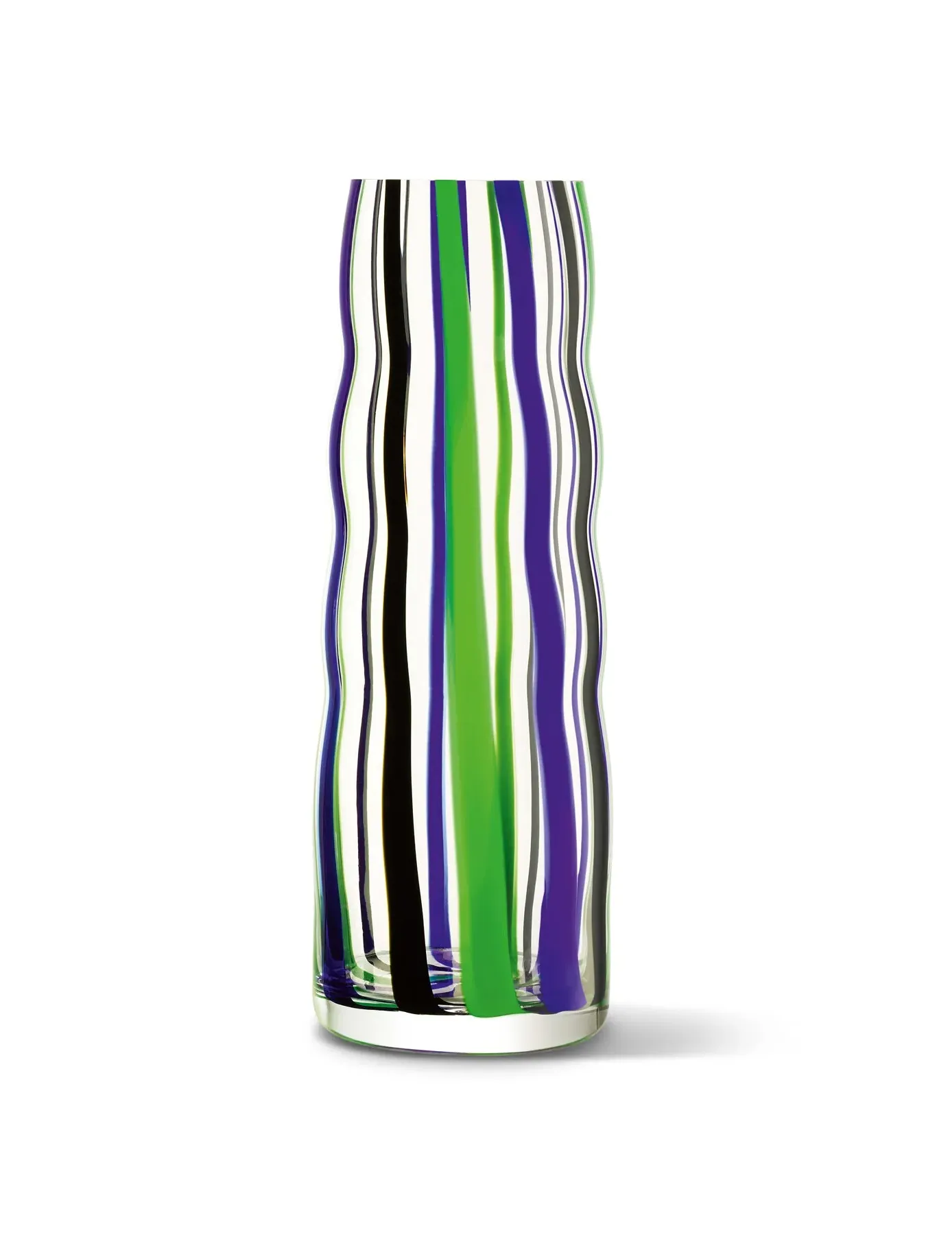 42cm Folk Vase - Blue, Glass image