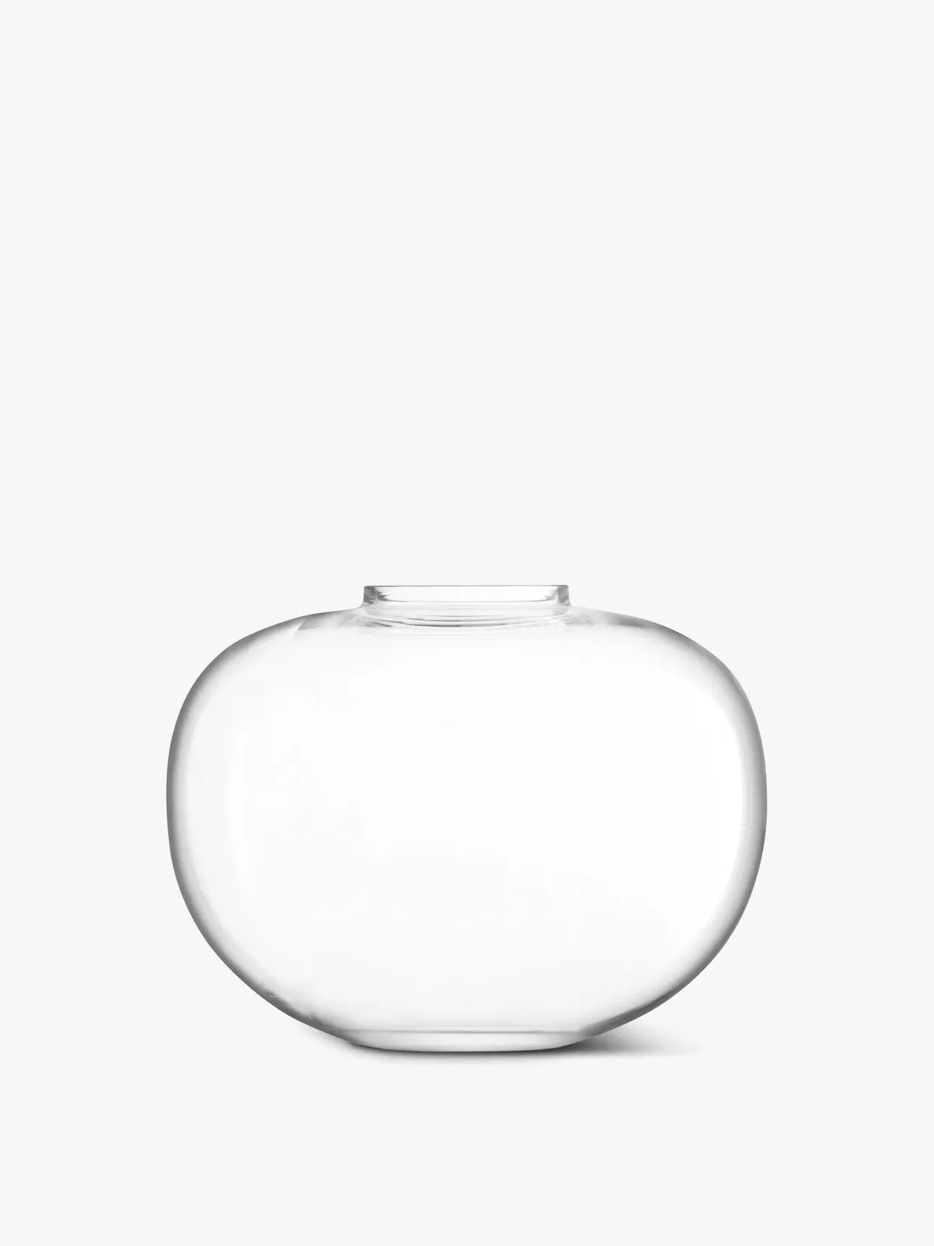 Curved Bouquet Vase - Clear Glass image
