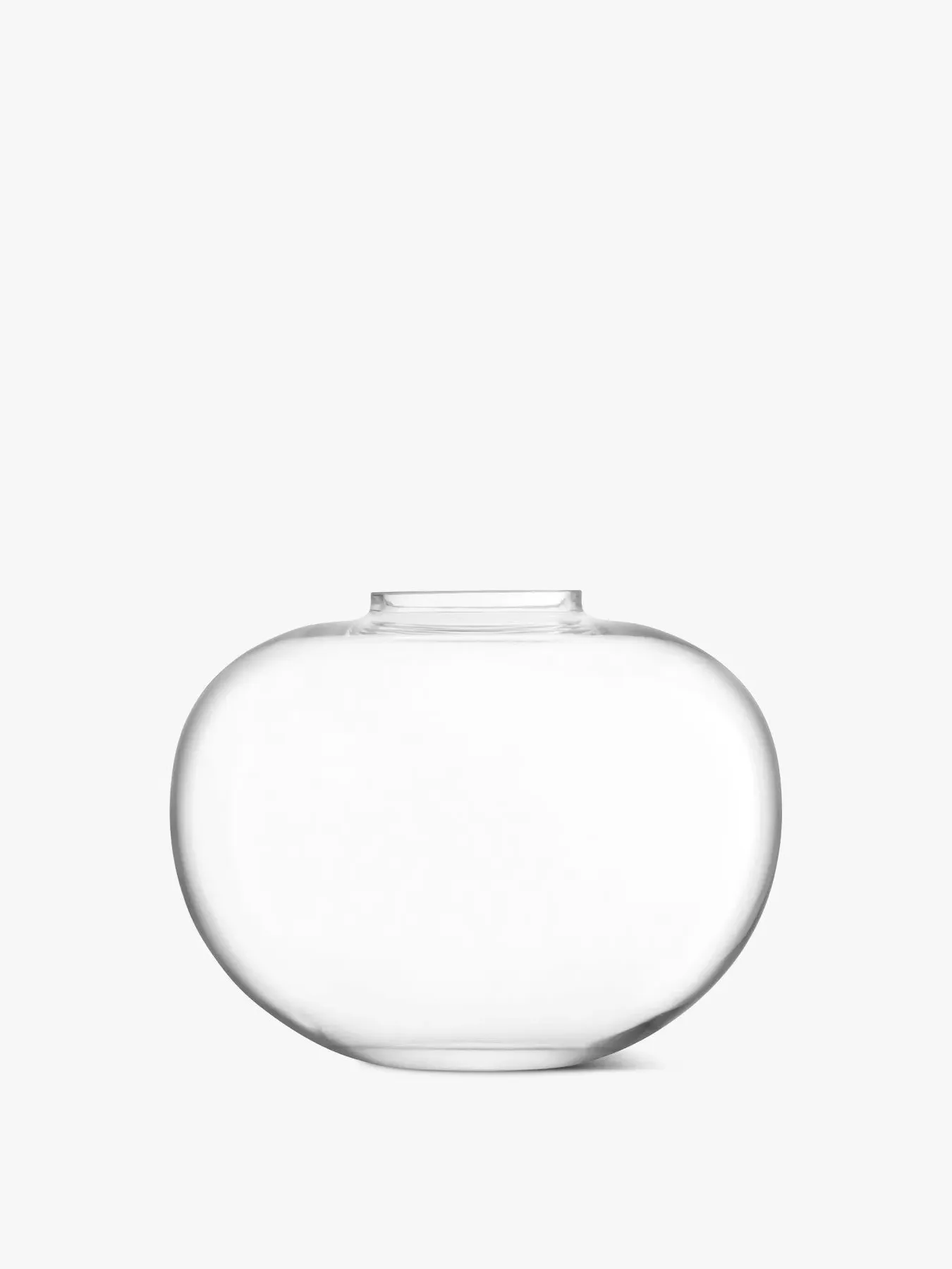 Curved Bouquet Vase - Clear Glass image