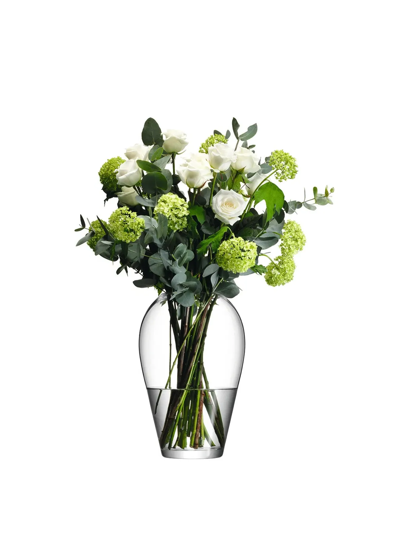 Grand Bouquet Vase - Clear, Mouth-Blown Glass