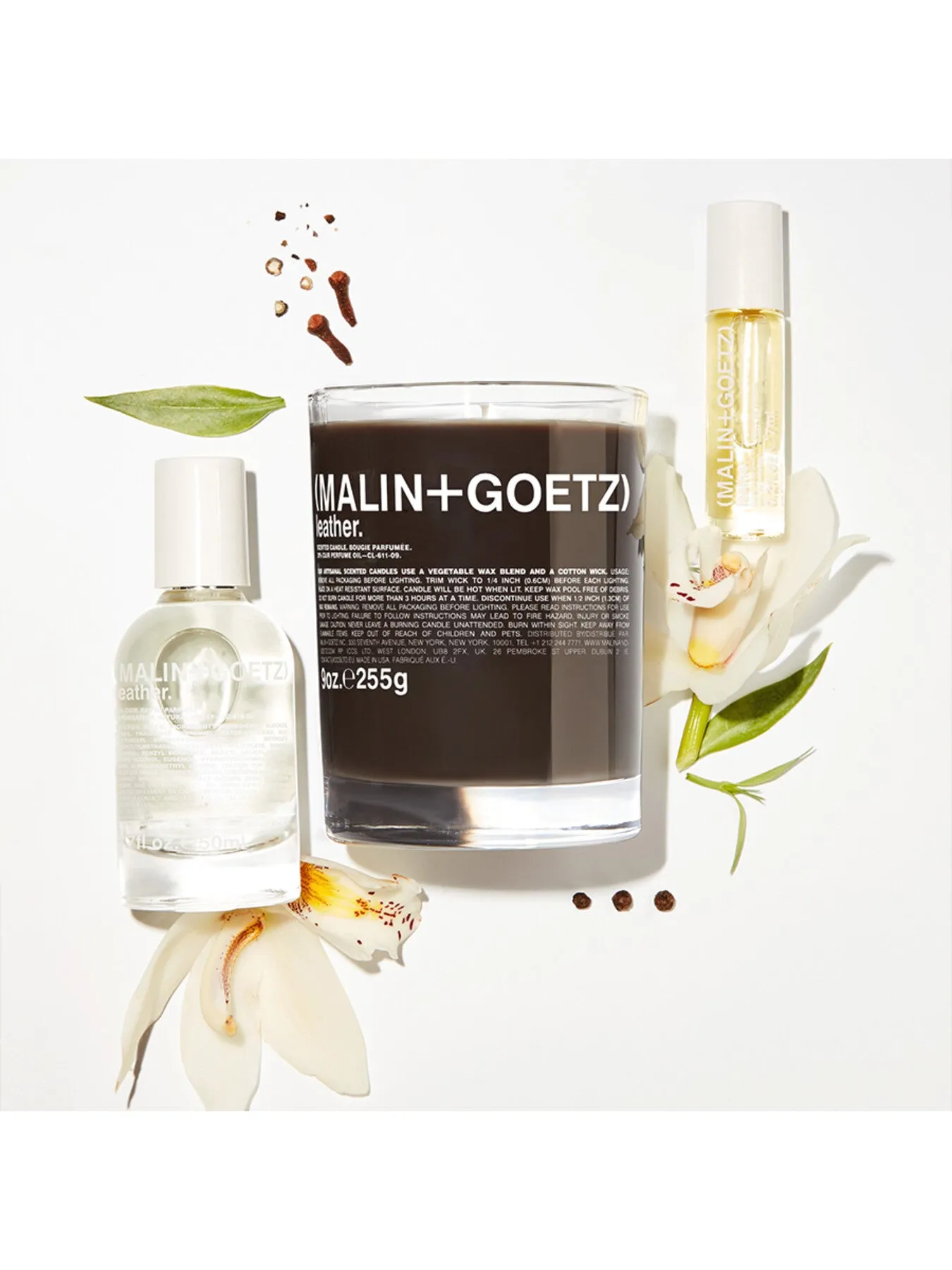 255g Scented Candle - Leather Fragrance