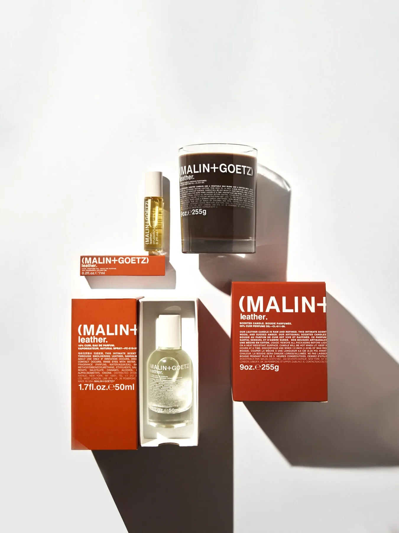 255g Scented Candle - Leather Fragrance