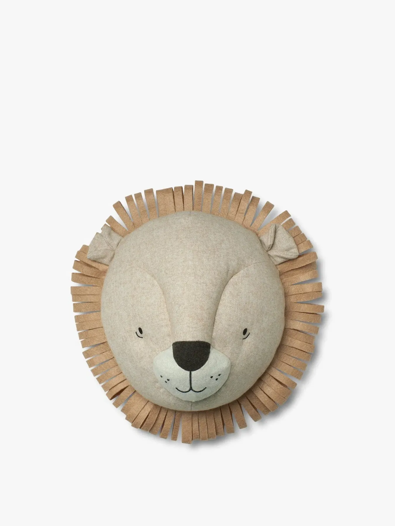 Lion Head Wall Art - Sand, Linen image