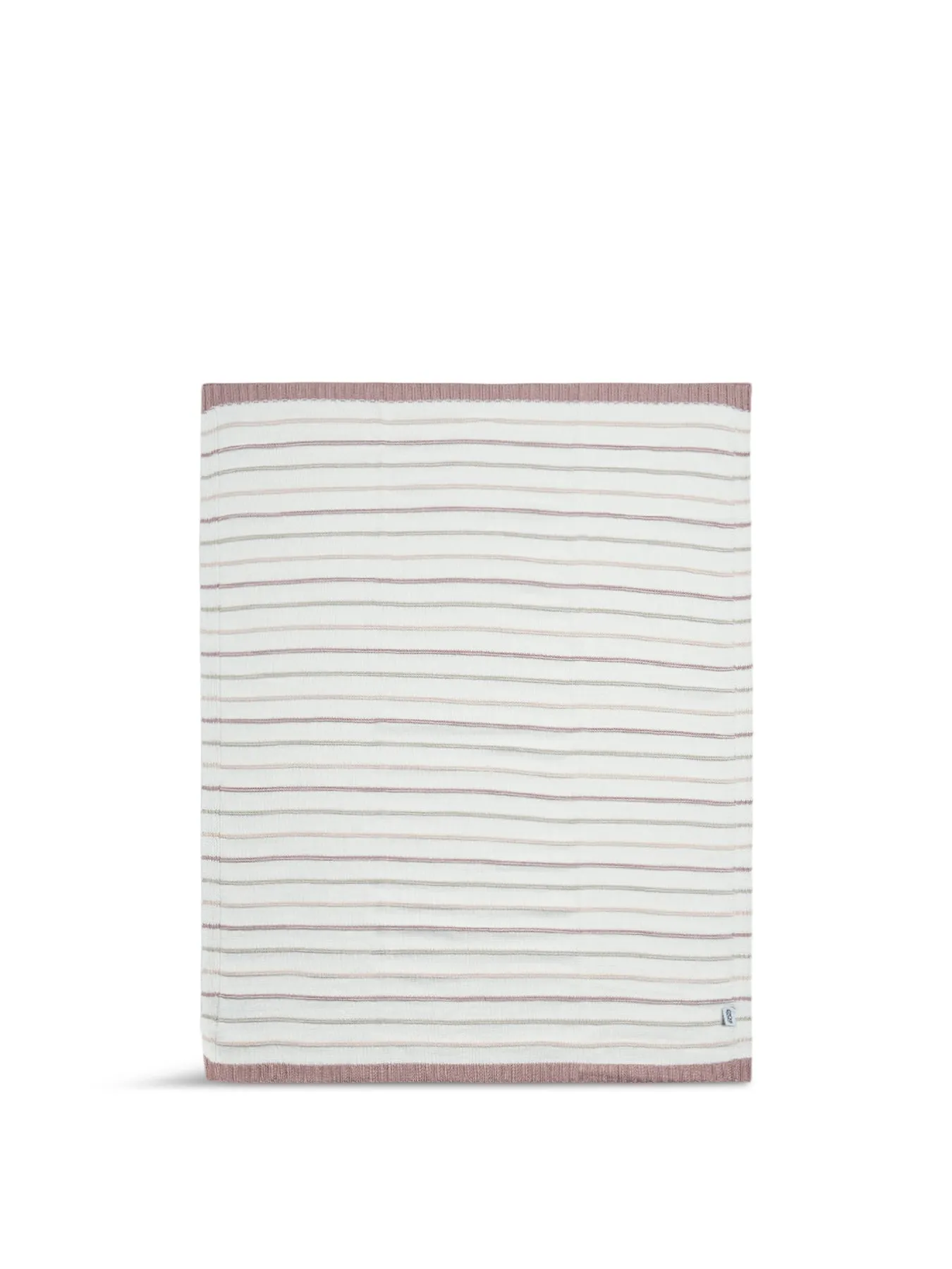 Multi Stripe Knitted Blanket - Cyber, Soft Knit image