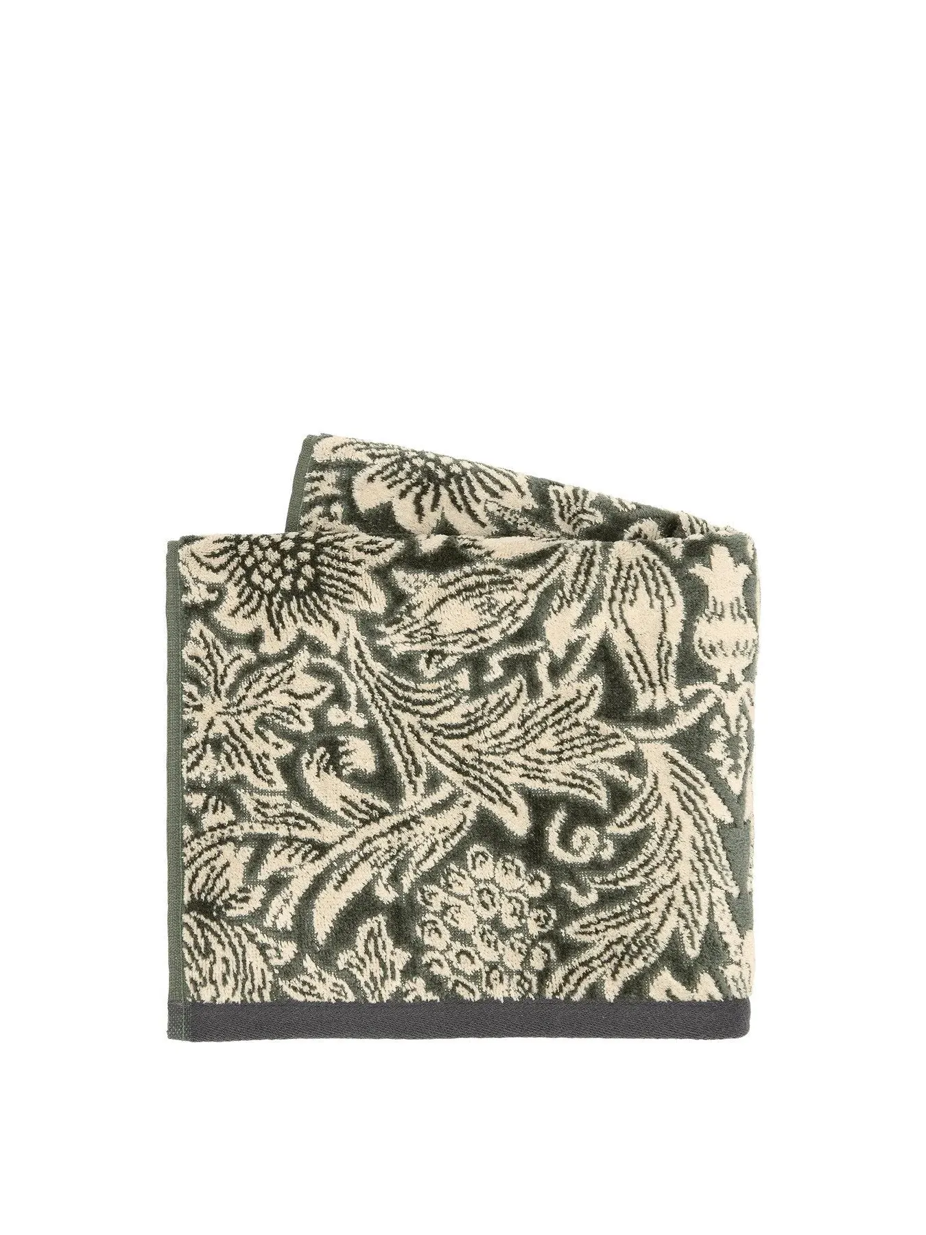 Bath Sheet Sunflower Pattern - Green, Cotton
