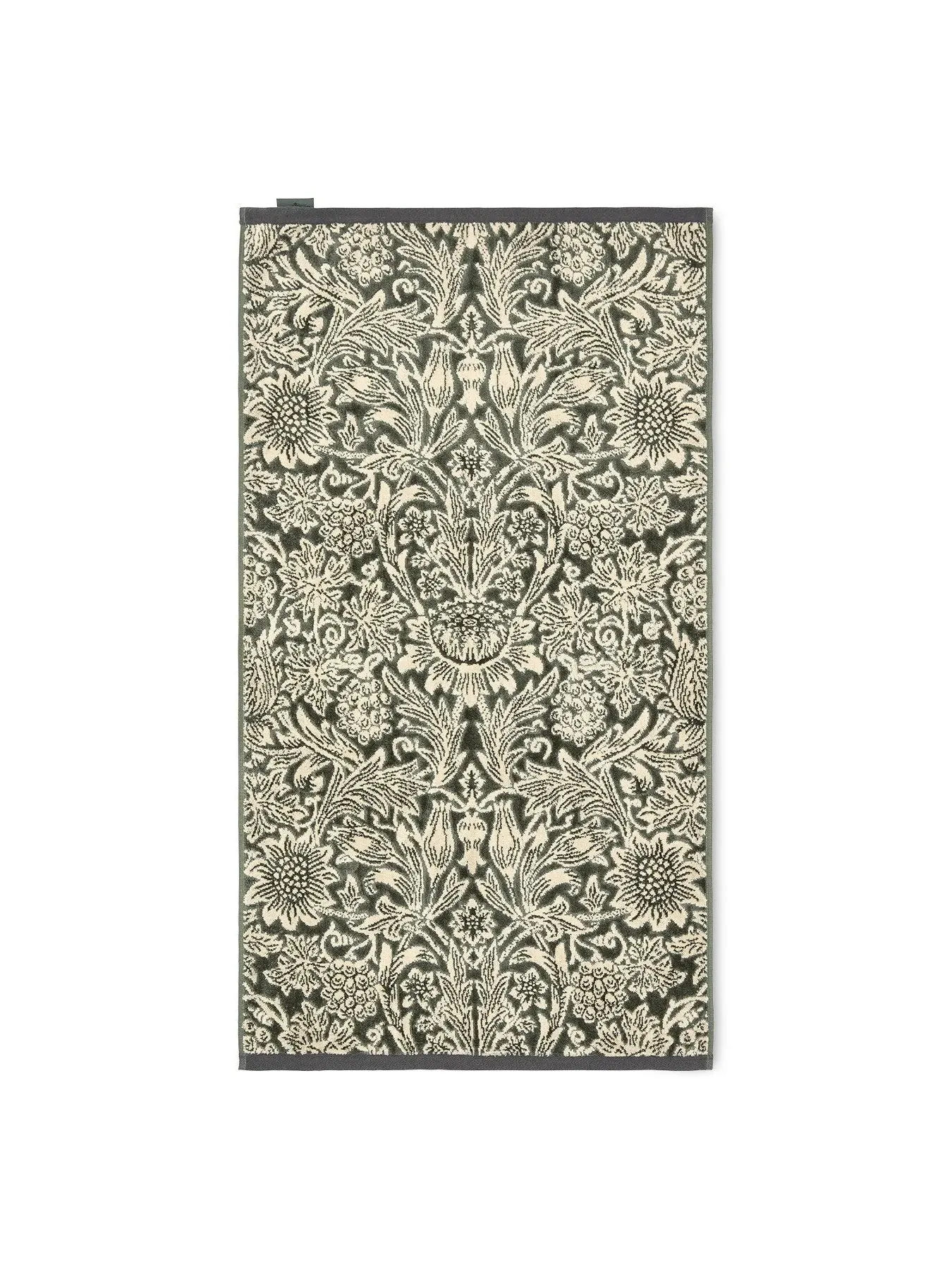 Bath Sheet Sunflower Pattern - Green, Cotton image