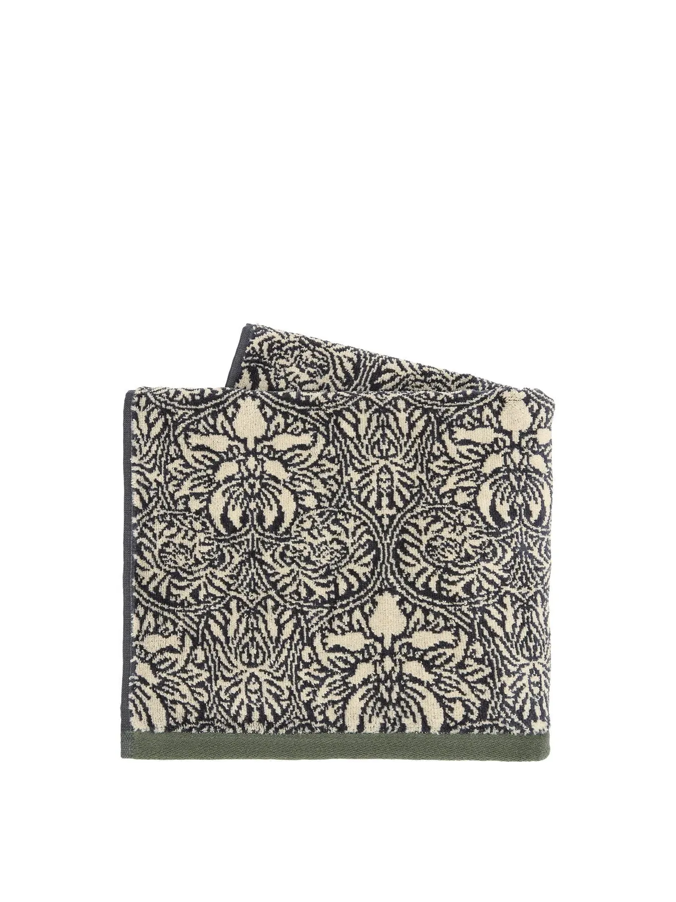 Bath Towel Jacquard Woven - Charcoal, Cotton