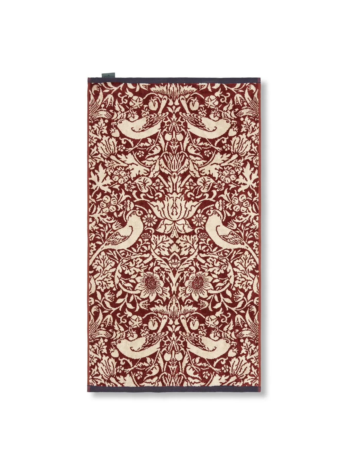 Bath Towel Jacquard Woven - Red, Cotton image
