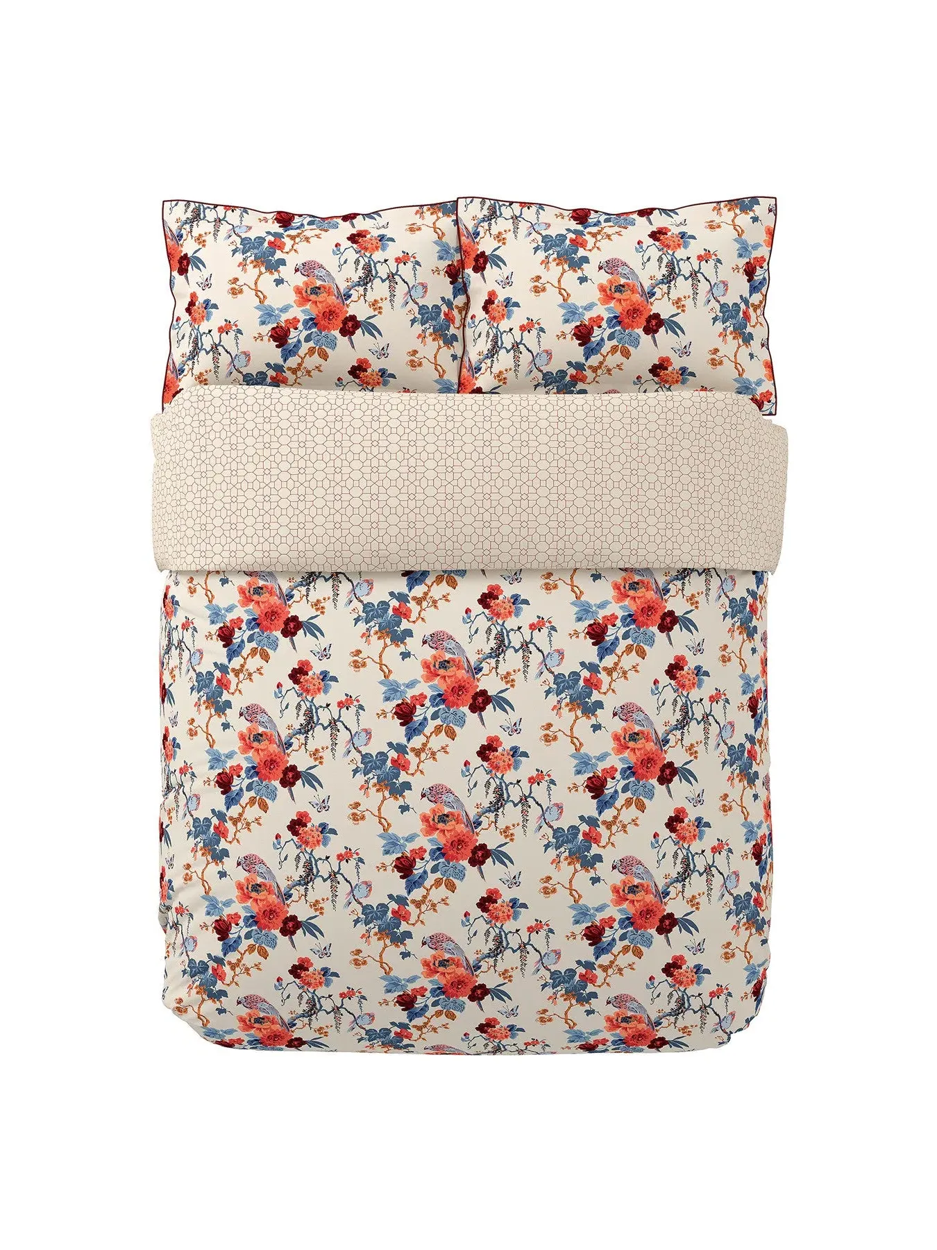 Double Chinoiserie Charm Cover Set - Blue