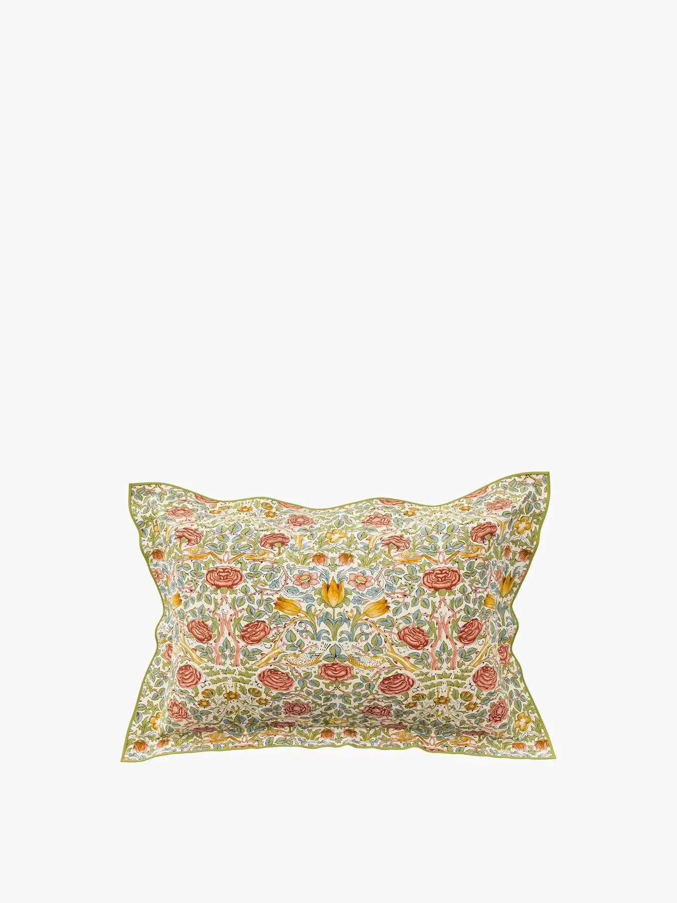 King Size Rose Cover Set - Green