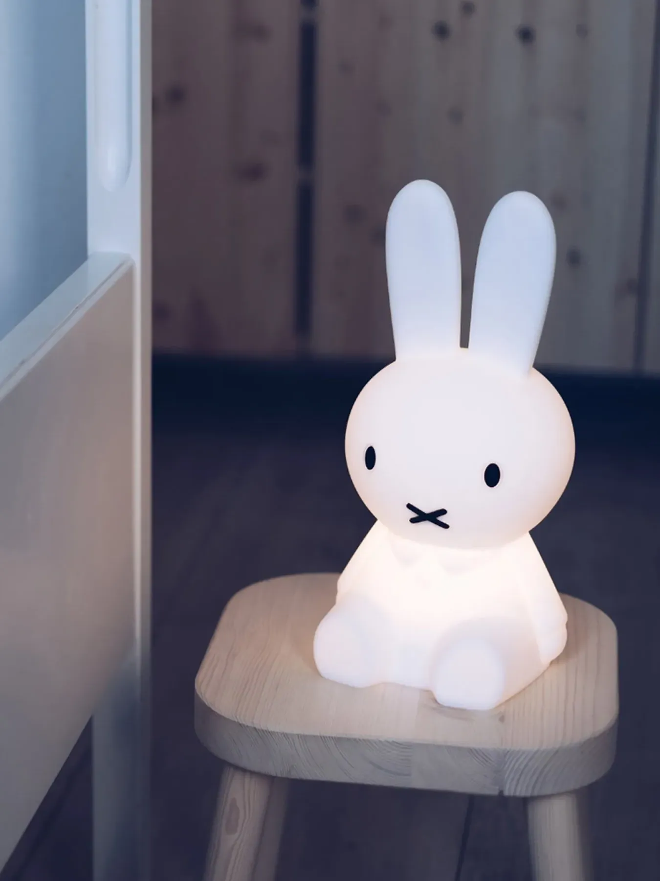 Miffy Table Lamp with LED Light - White, Silicone