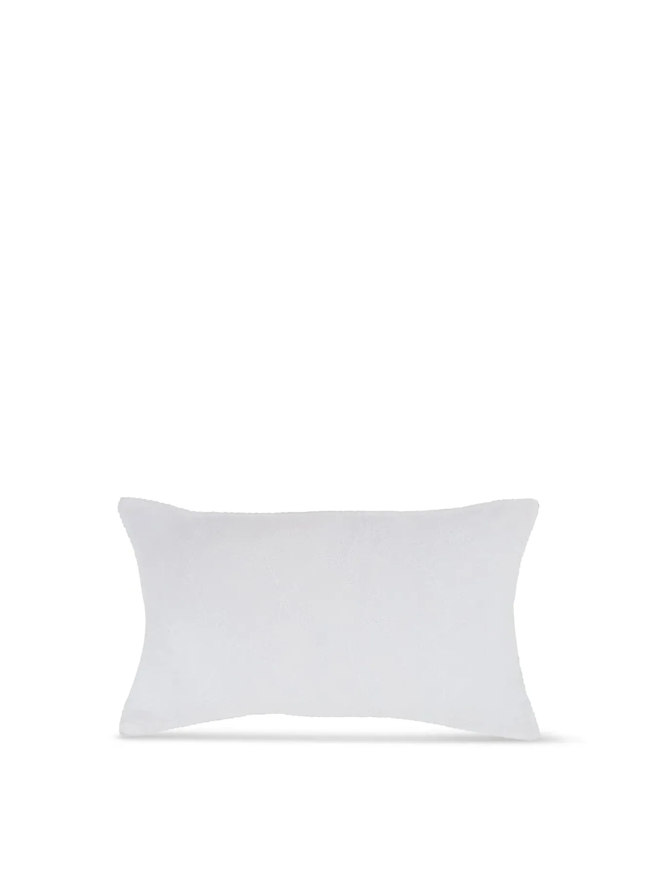 Embroidered Cushion - White image