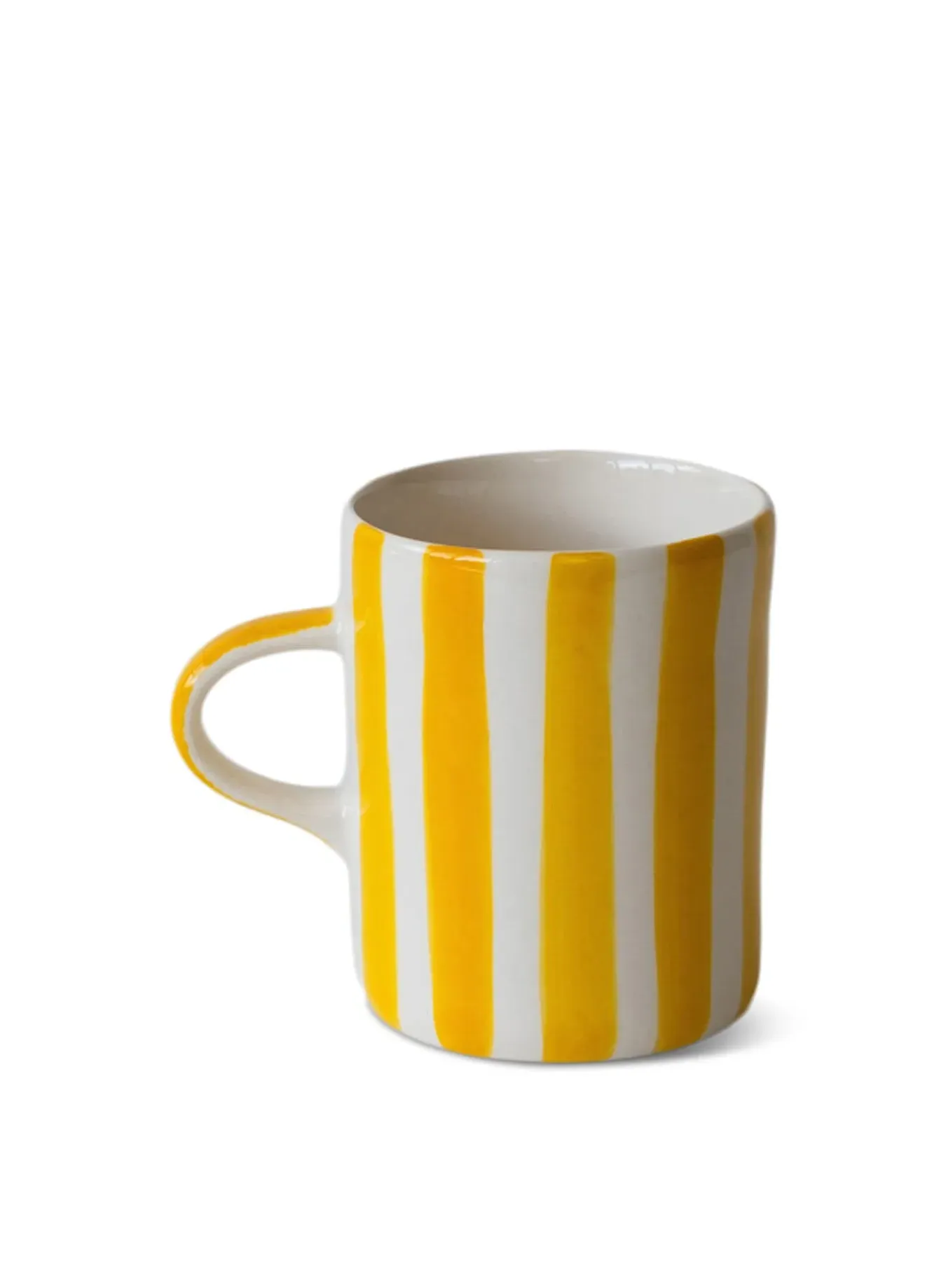 Demi Mug with Candy Stripes - Turmeric, Ceramic image