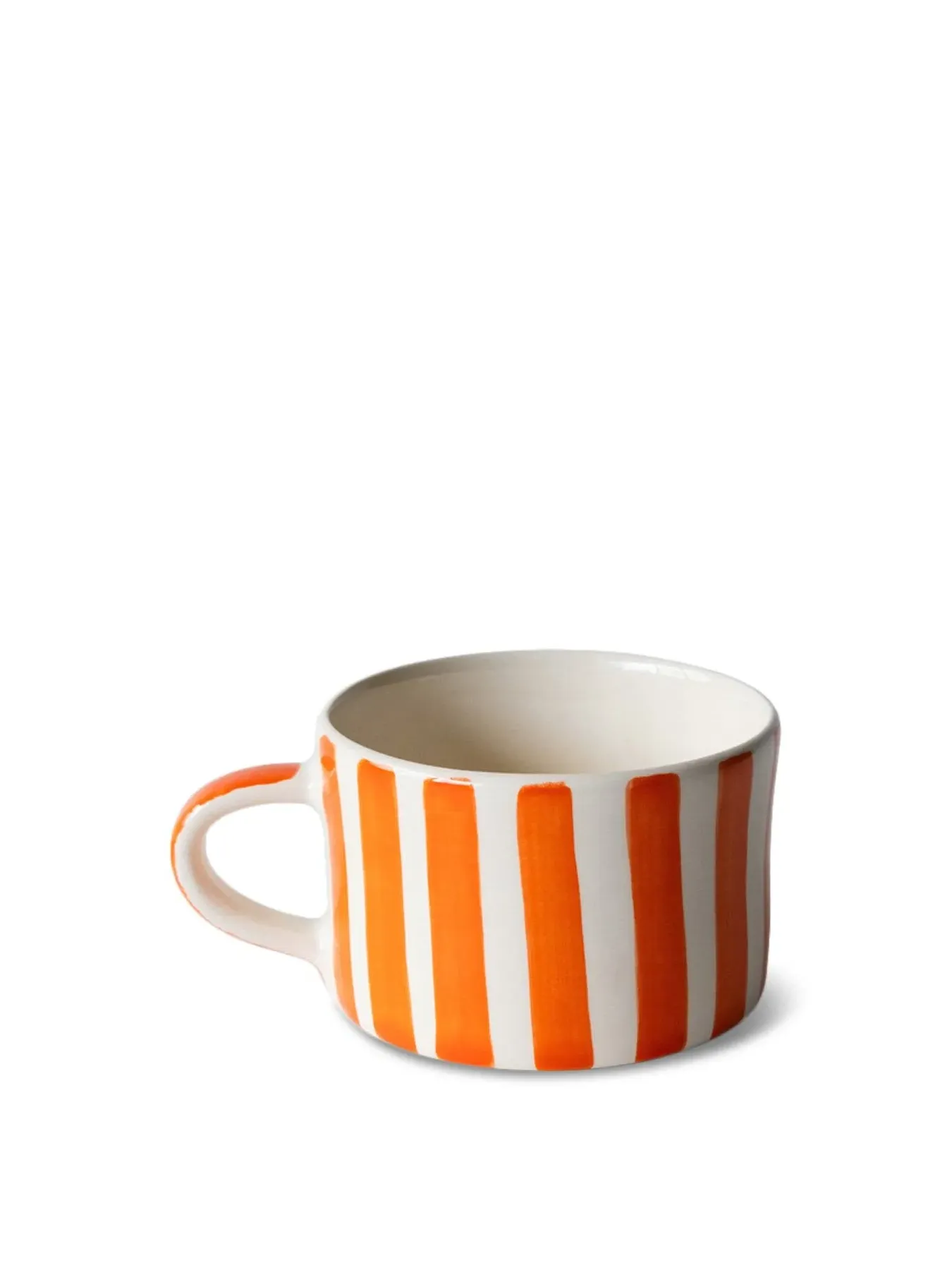 Striped Mug - Tangerine, Ceramic image