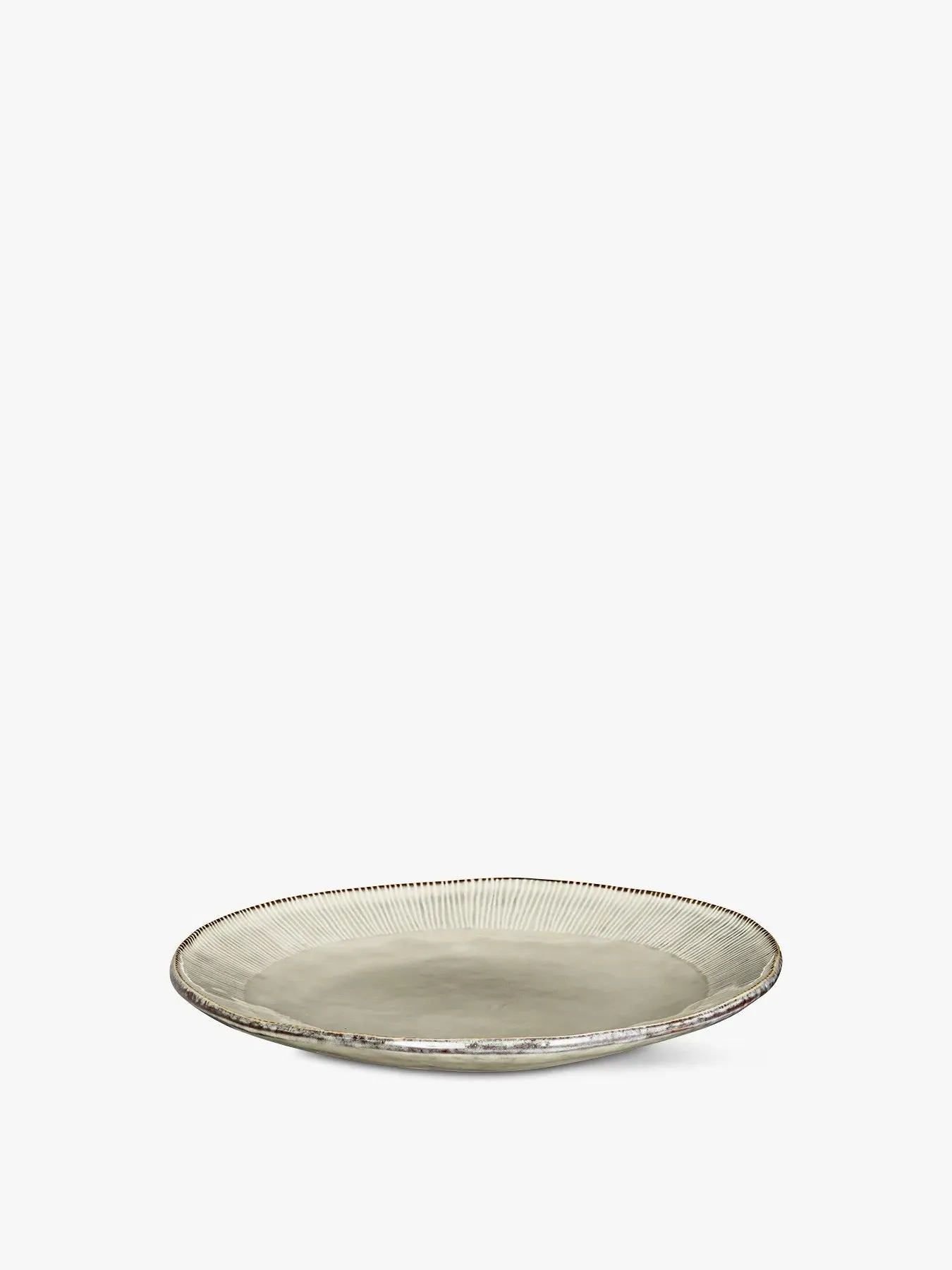 28cm Dinner Plate with Reactive Glaze - Cream image