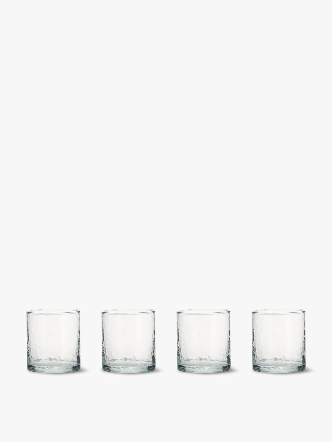 4-Piece Glass Tumbler Set - Clear, Recycled Glass image