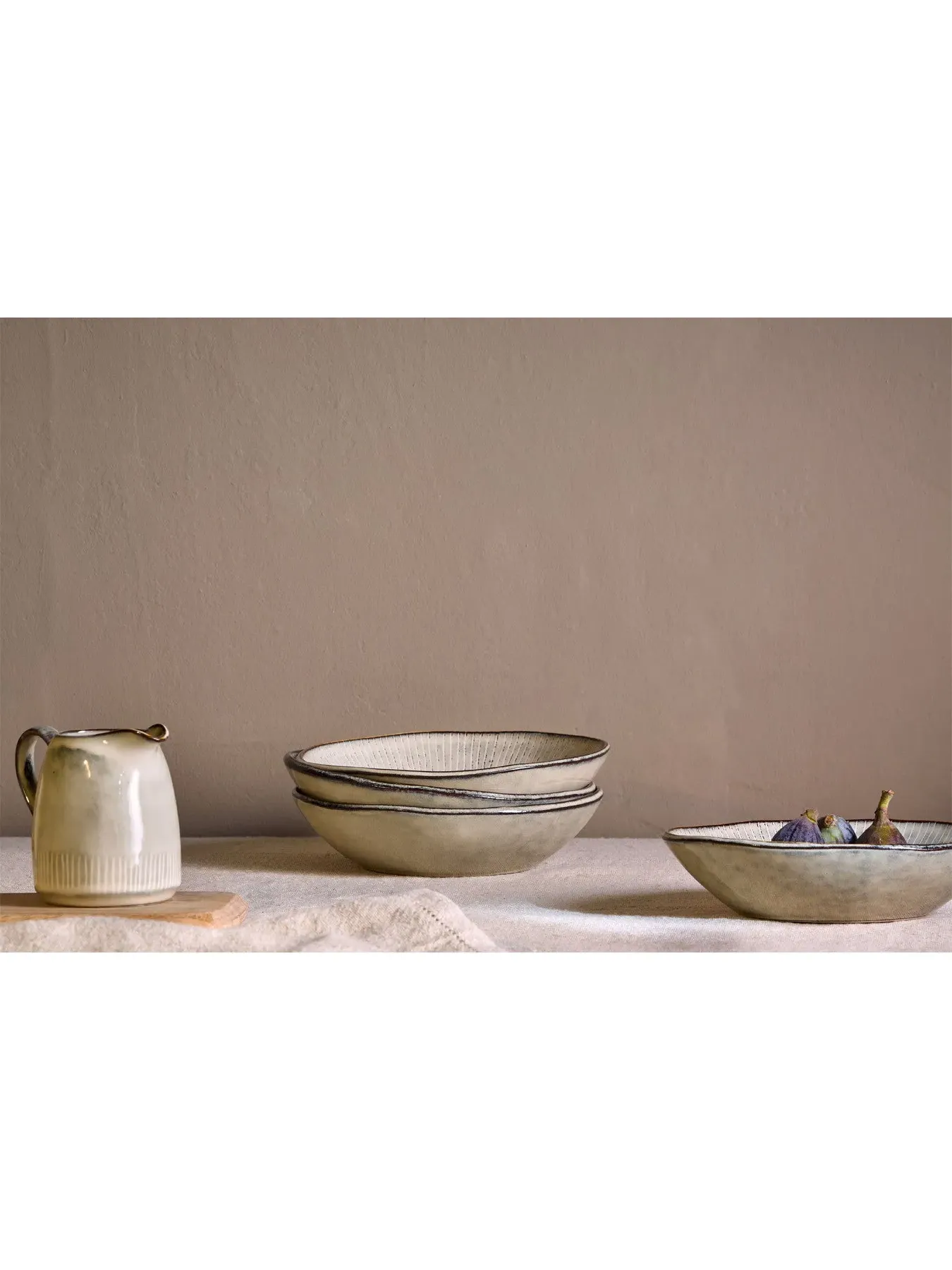 Handmade Bowl - Cream, Stoneware