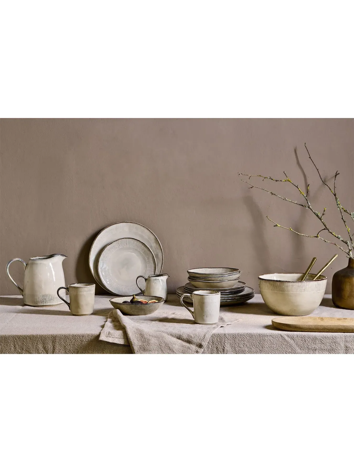 Handmade Bowl - Cream, Stoneware