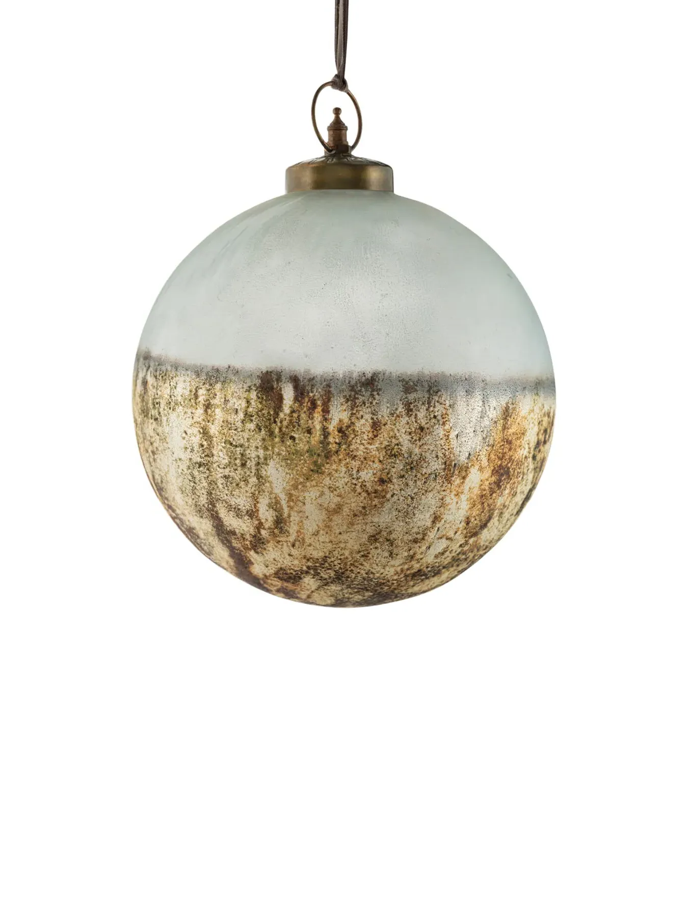 Large Glass Bauble - Aged Smoke, Recycled Glass image