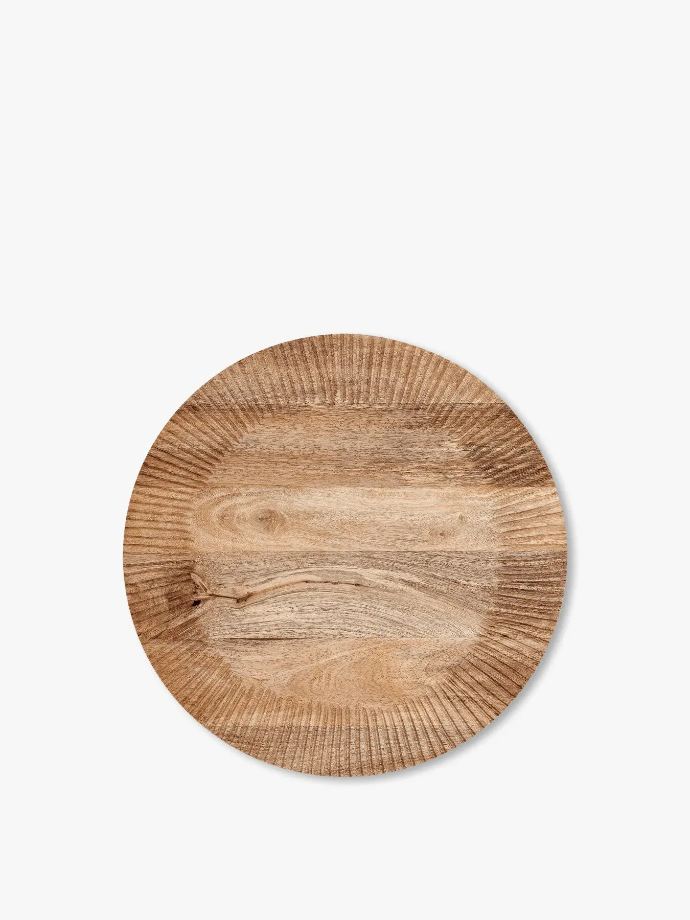 Large Round Chopping Board - Natural, Mango Wood image