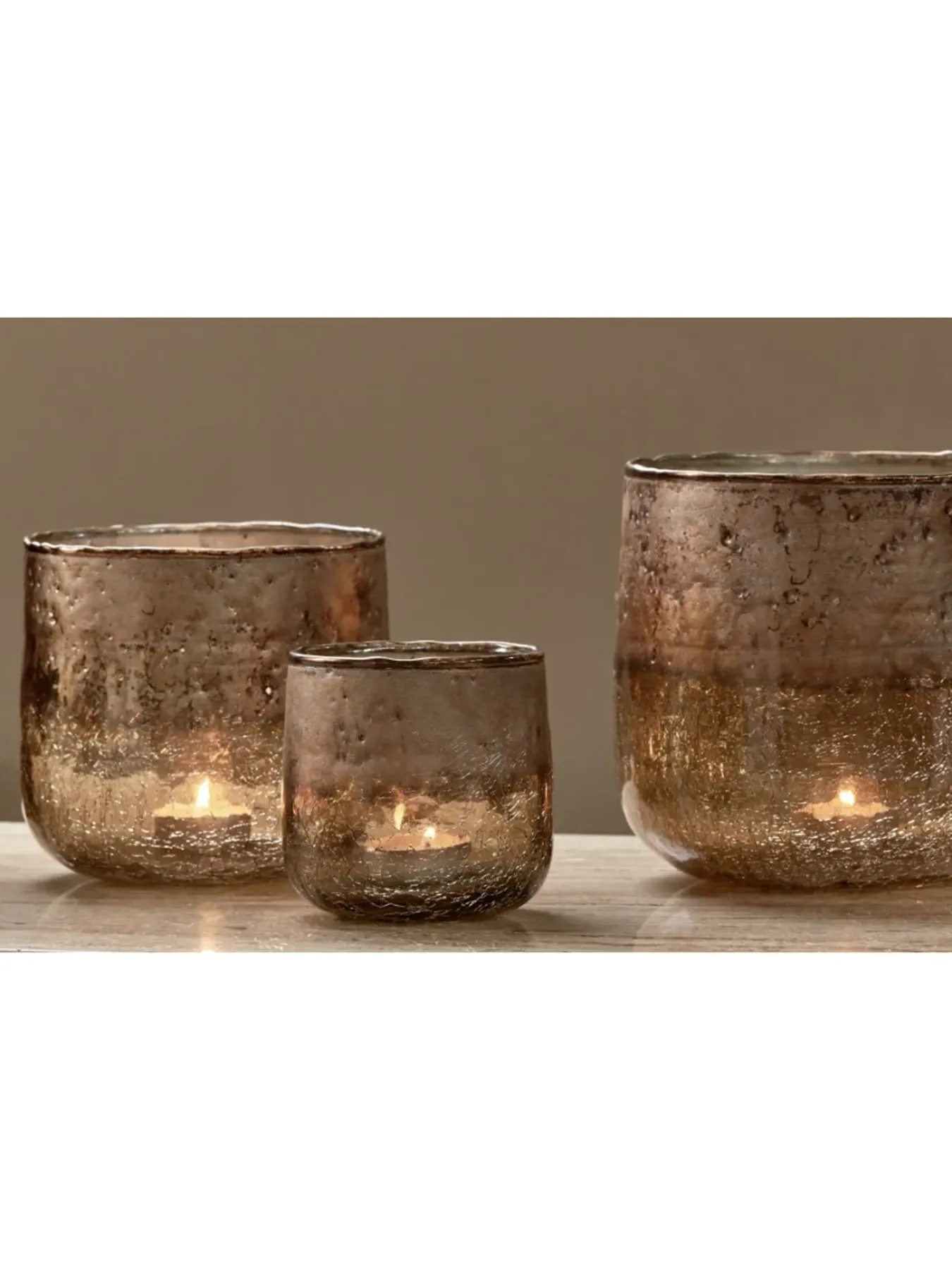 Large Tealight Holder - Orange
