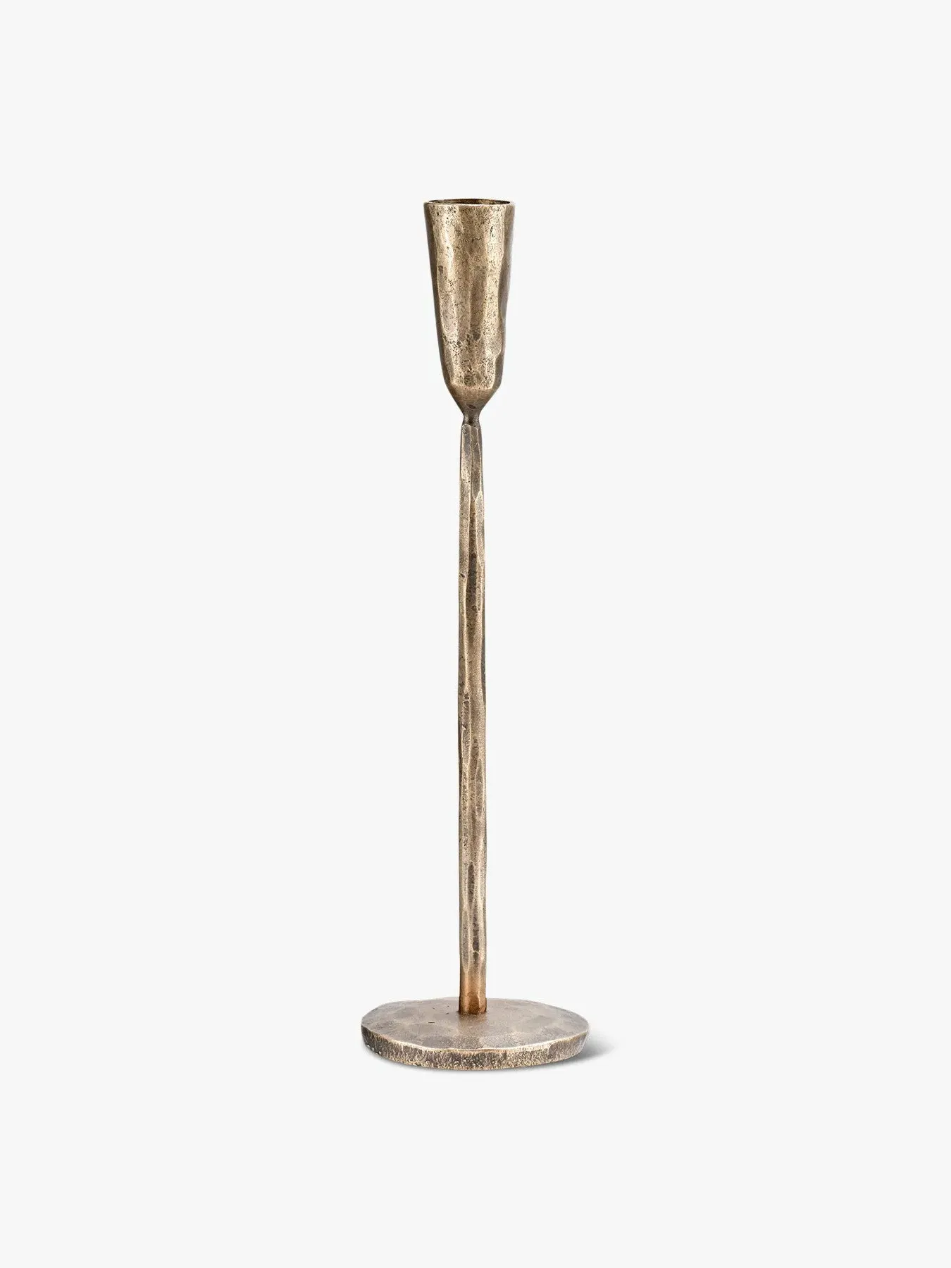 Medium Candlestick Holder - Antique Brass, Iron image