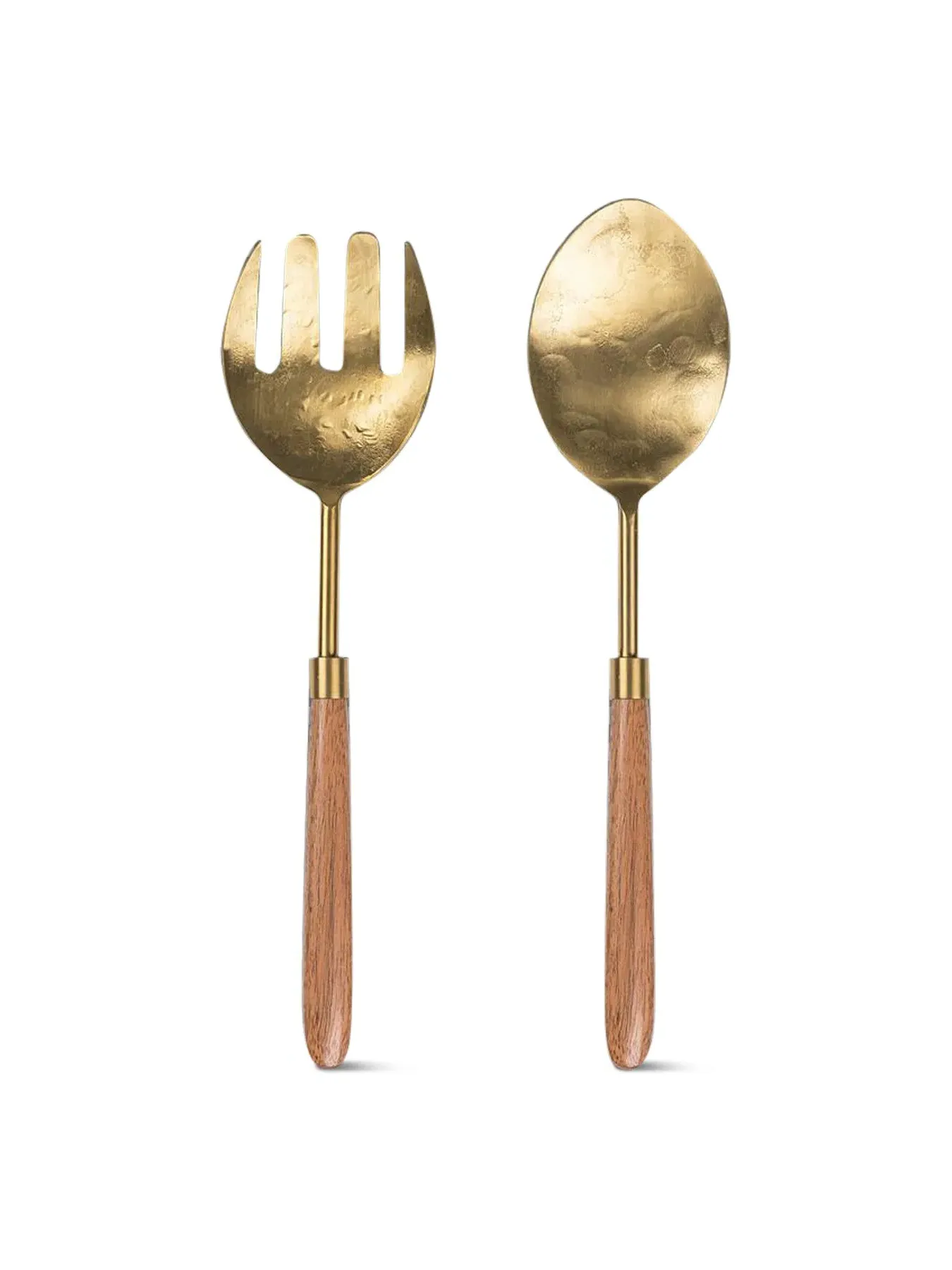 Set of 2 Salad Servers - Gold, Stainless Steel image