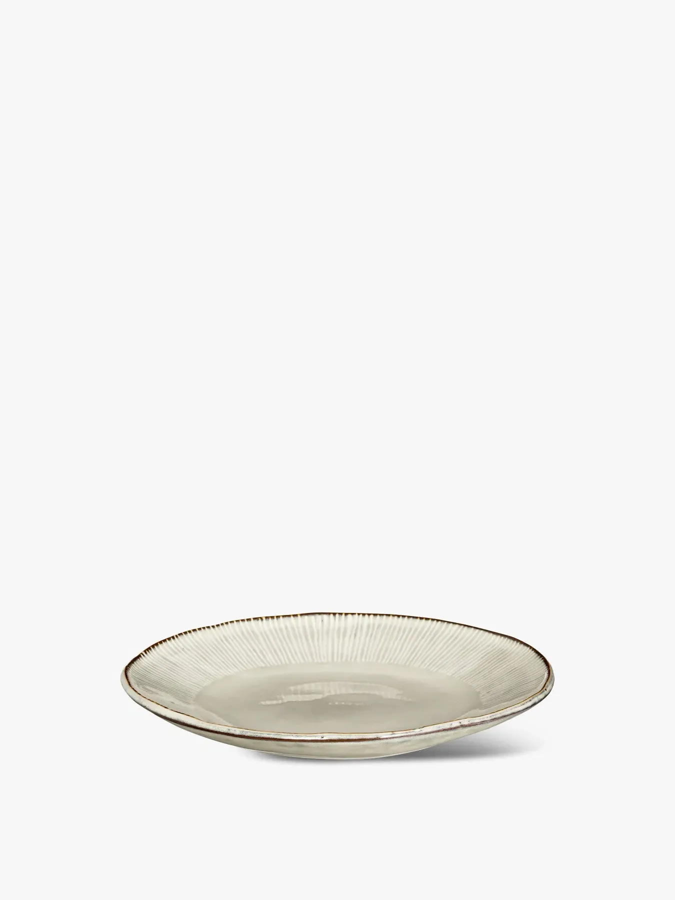 Side Plate Handcrafted - Cream, Clay image