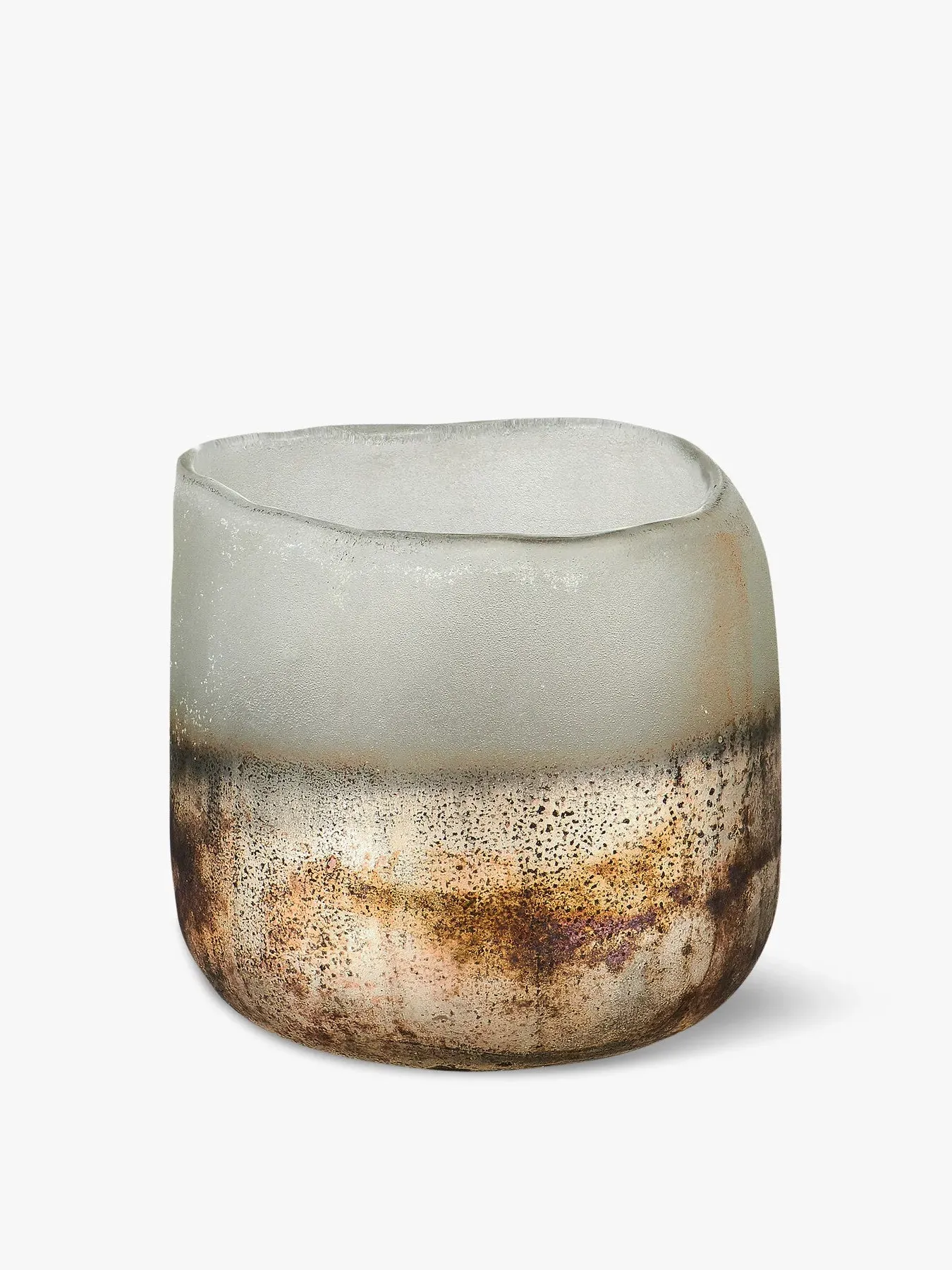 Small Tealight Holder - Aged Smoke, Glass image