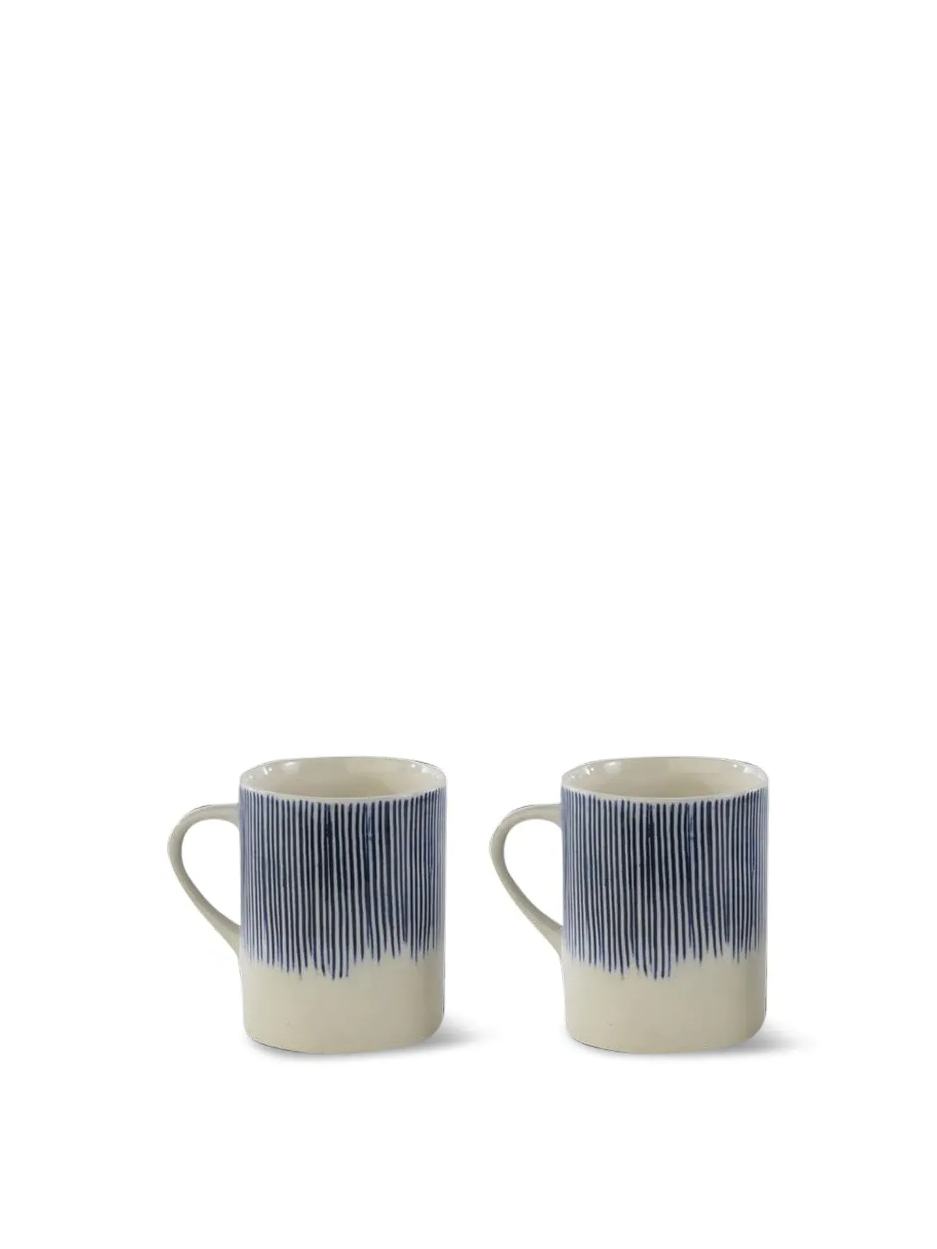 Tall Ceramic Mug Set of 2 - Blue, Ceramic image