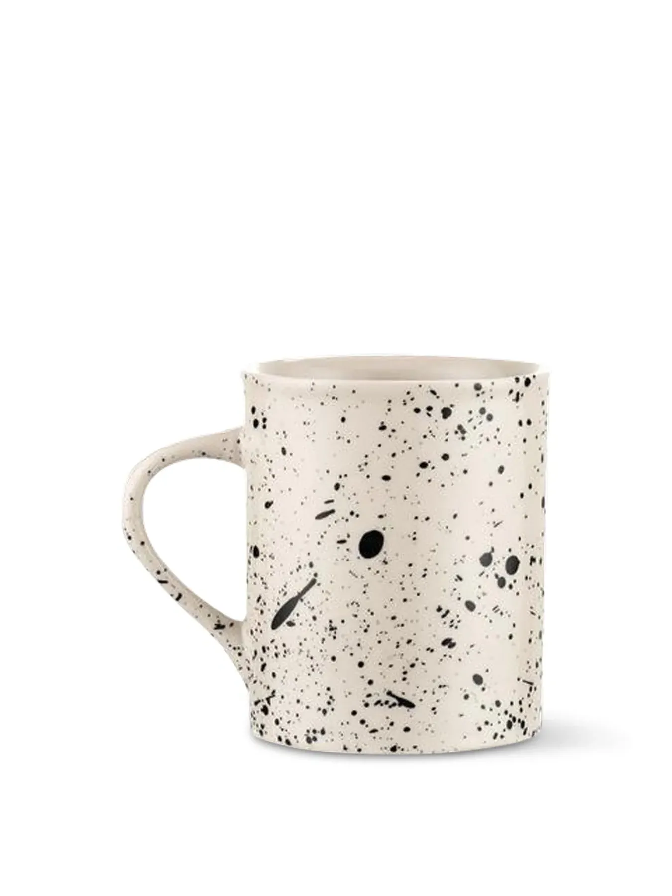 Tall Mug Set with Splatter Design - Cream image