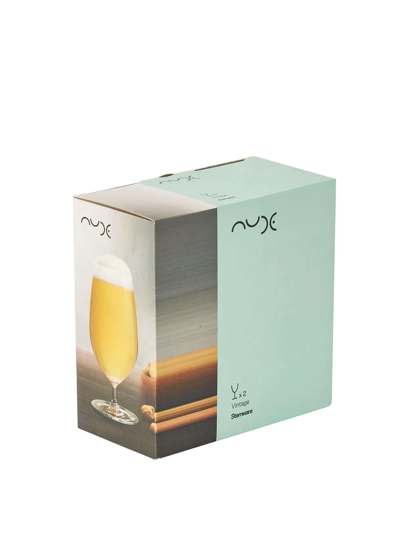 Beer Glass Set of 2 - Clear Glass