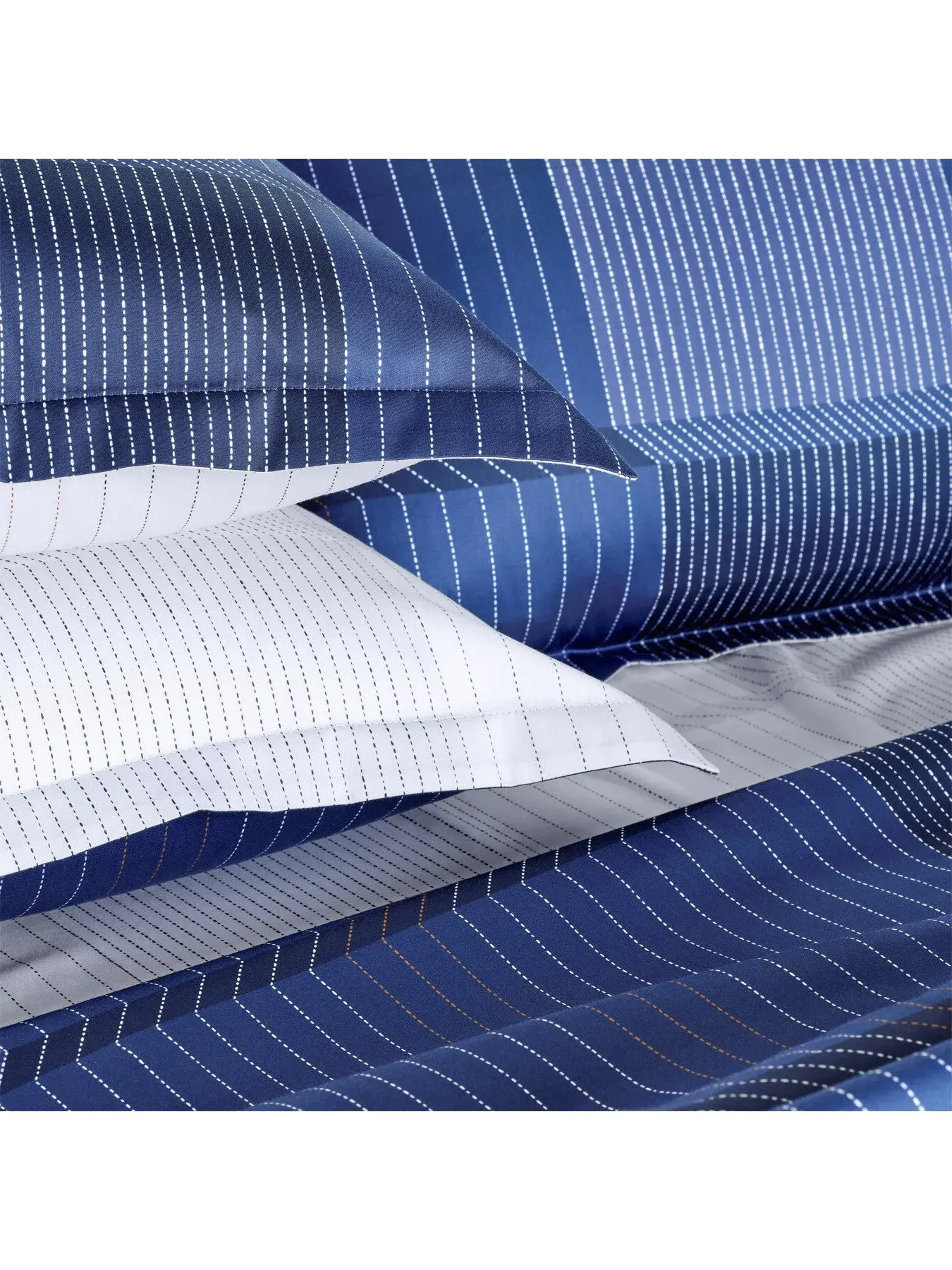 Standard Oxford Pillowcase - Navy, Cotton